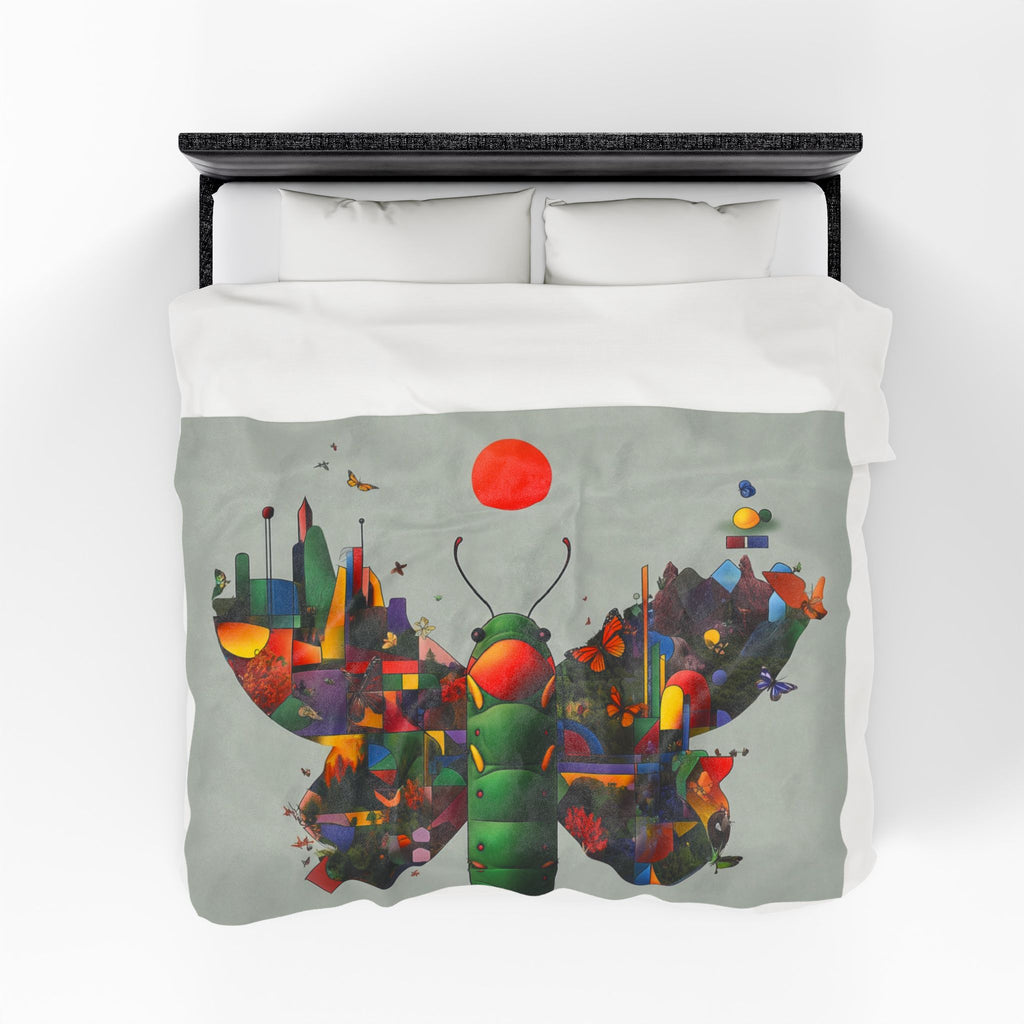 Metamorphosis of Geometry: Landscape Butterfly Transformation, Digital Insect Abstraction   |    Custom Orders Available