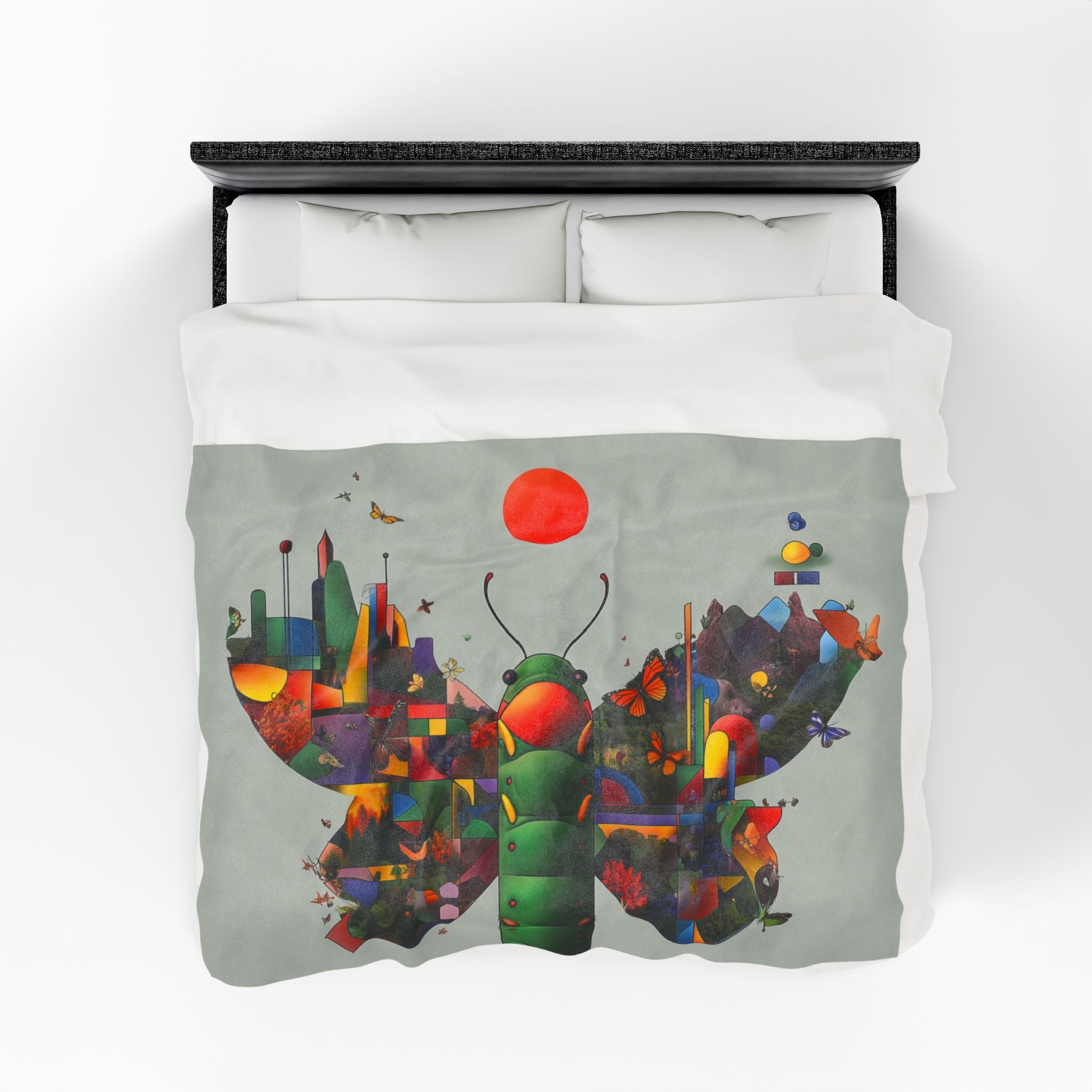 Metamorphosis of Geometry: Landscape Butterfly Transformation, Digital Insect Abstraction   |    Custom Orders Available