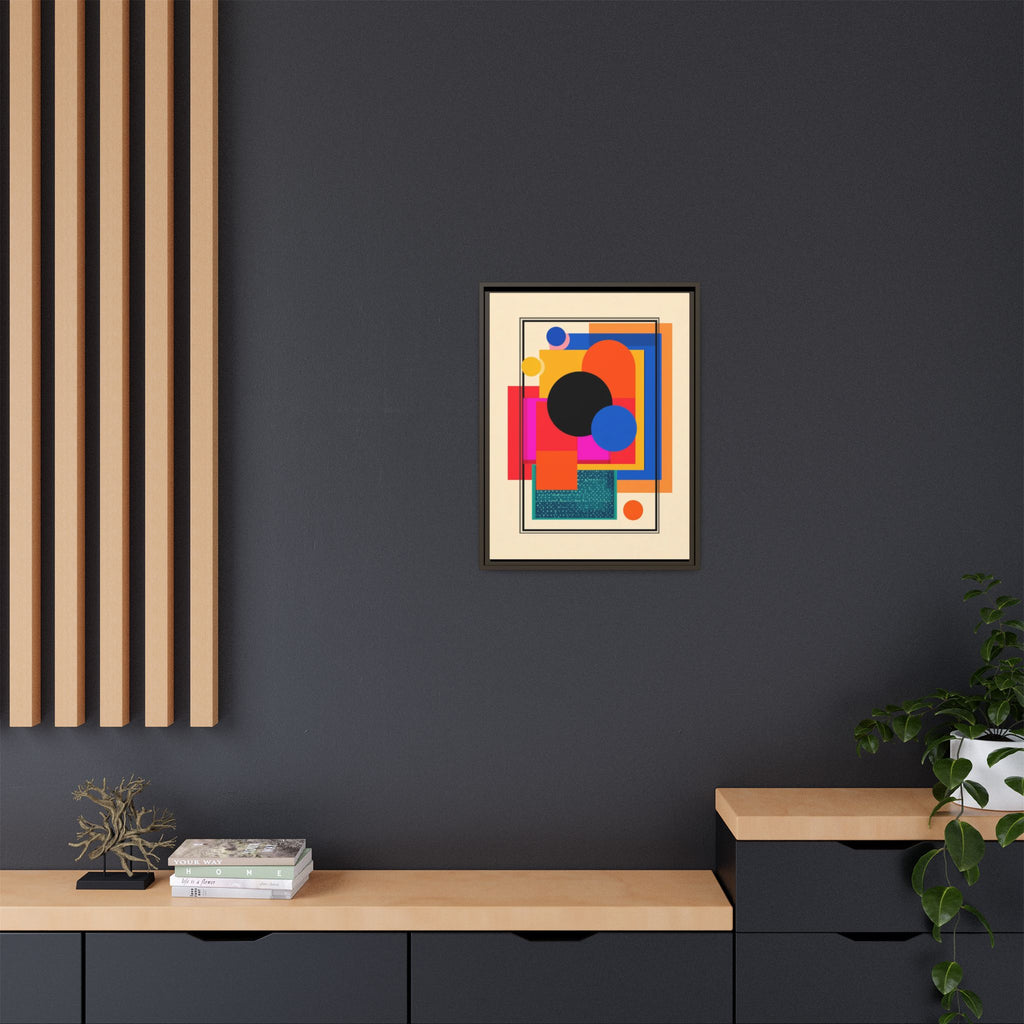 Geometric Harmony: Abstract Color Blocks, Mid-Century Modern Design, Minimalist Art Composition   |   Custom Orders Accepted