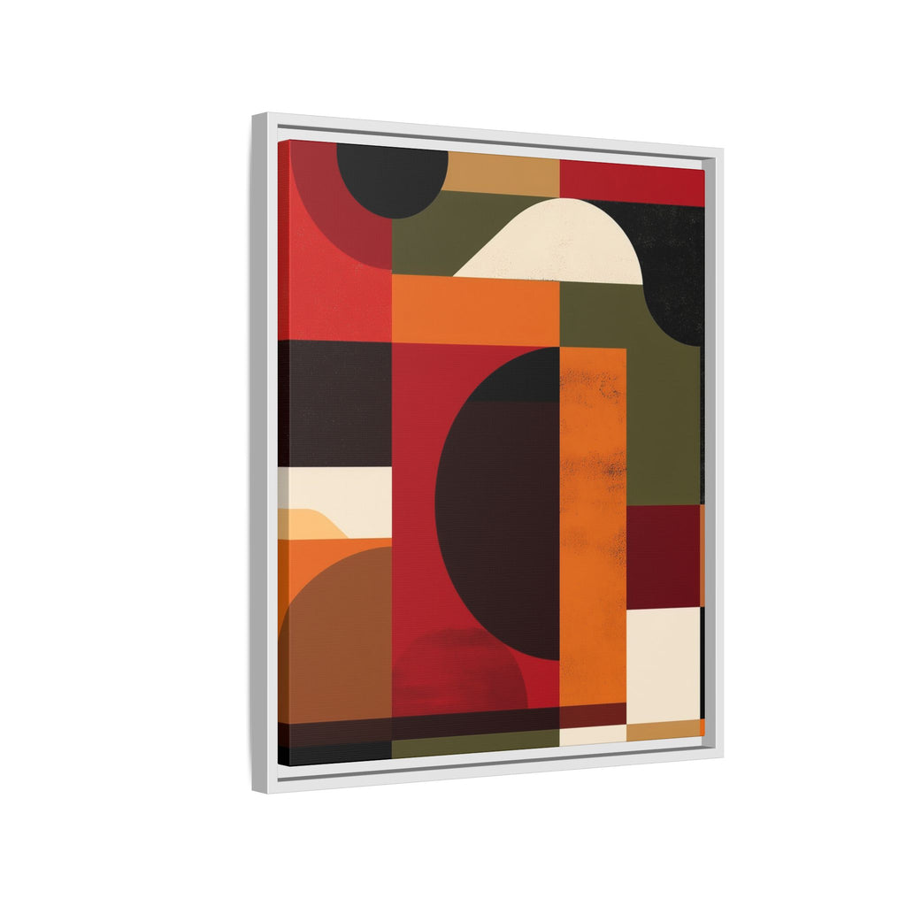 Geometric Convergence: Abstract Bauhaus Design, Constructivist Color Blocks, Architectural Art Composition   |   Custom Orders Accepted