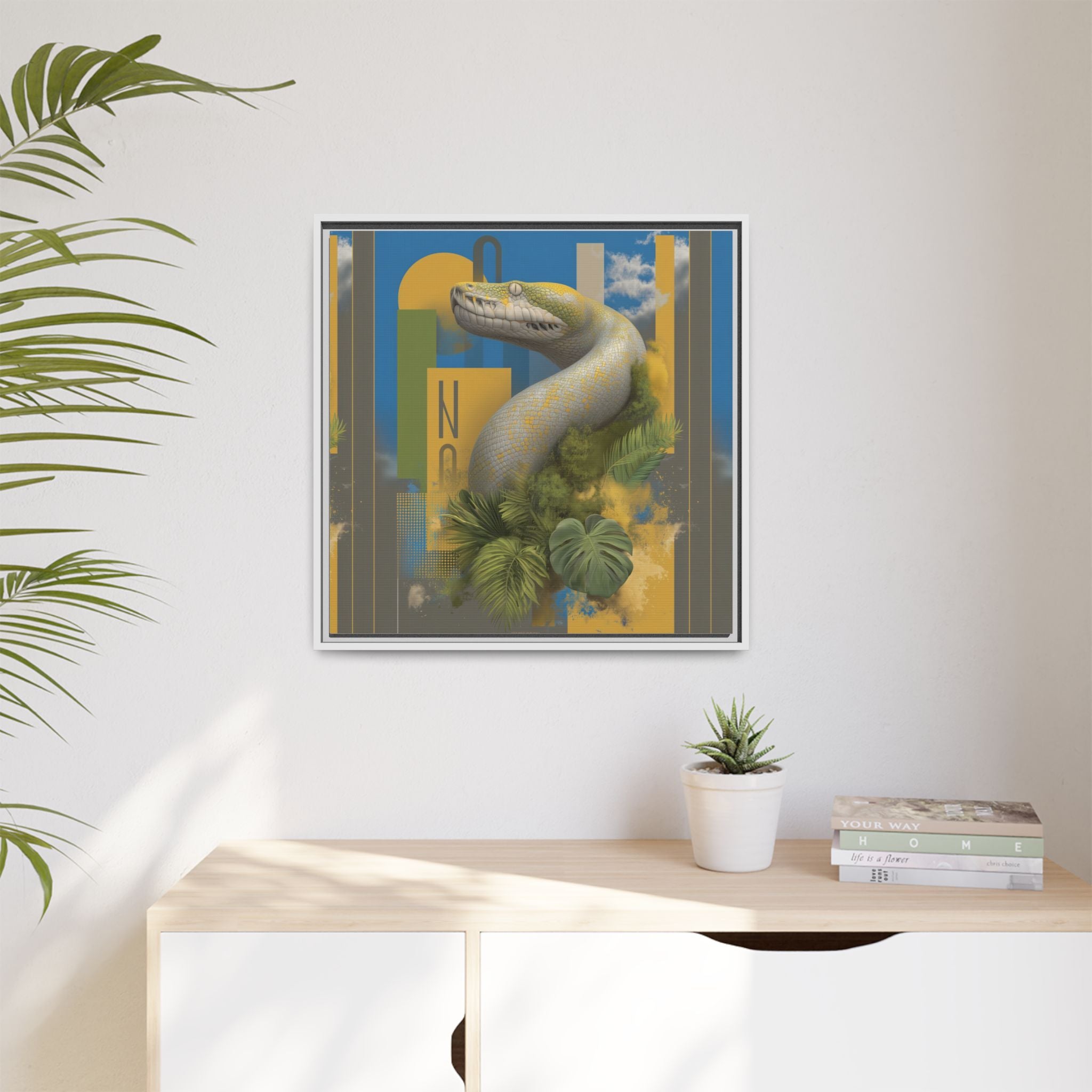 Serpent's Geometry: Tropical Realism, Digital Wildlife Composition   |    Custom Orders Available