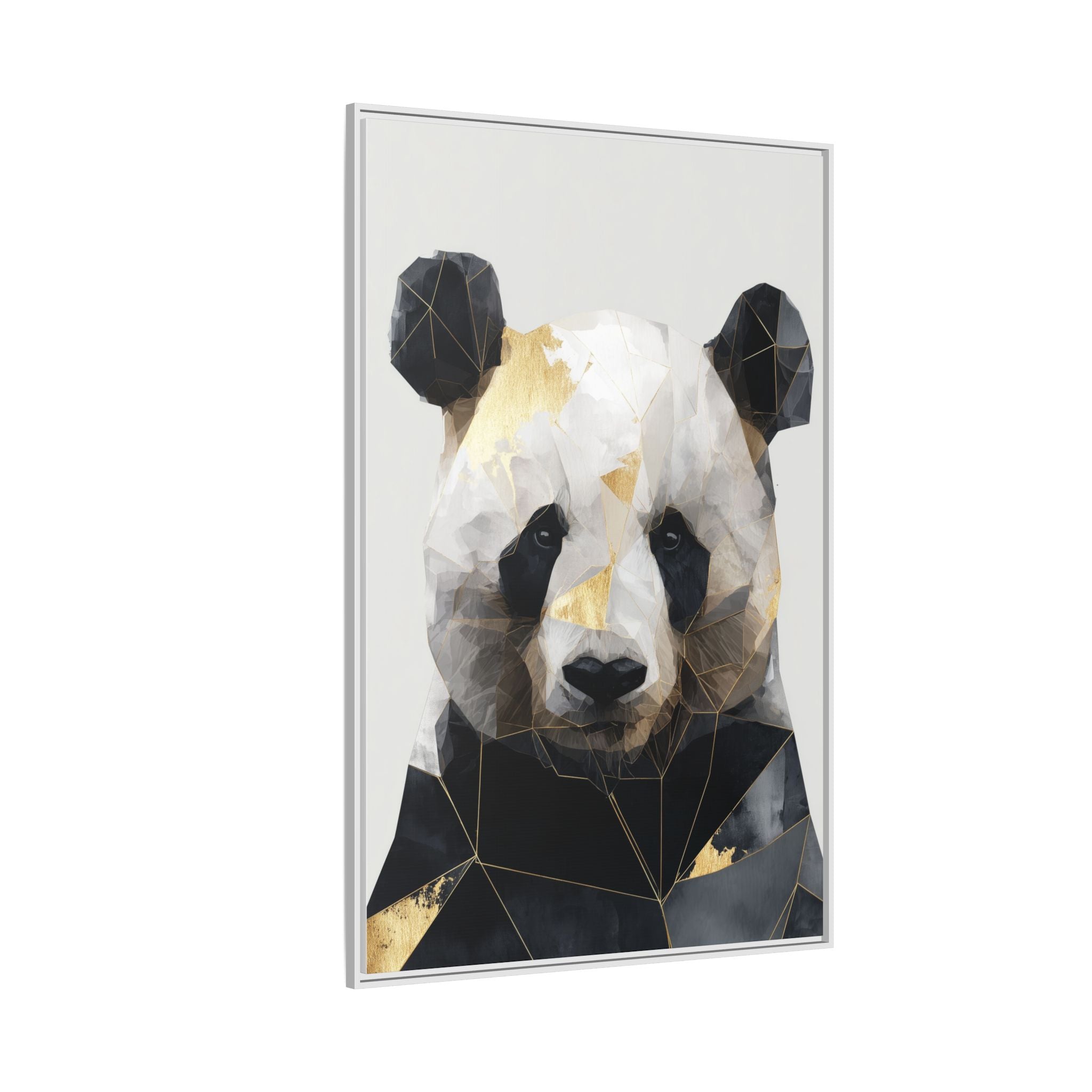 Fractal Panda: Geometric Digital Art, Low Poly Wildlife Portrait   |  Personalized & Custom Orders Available