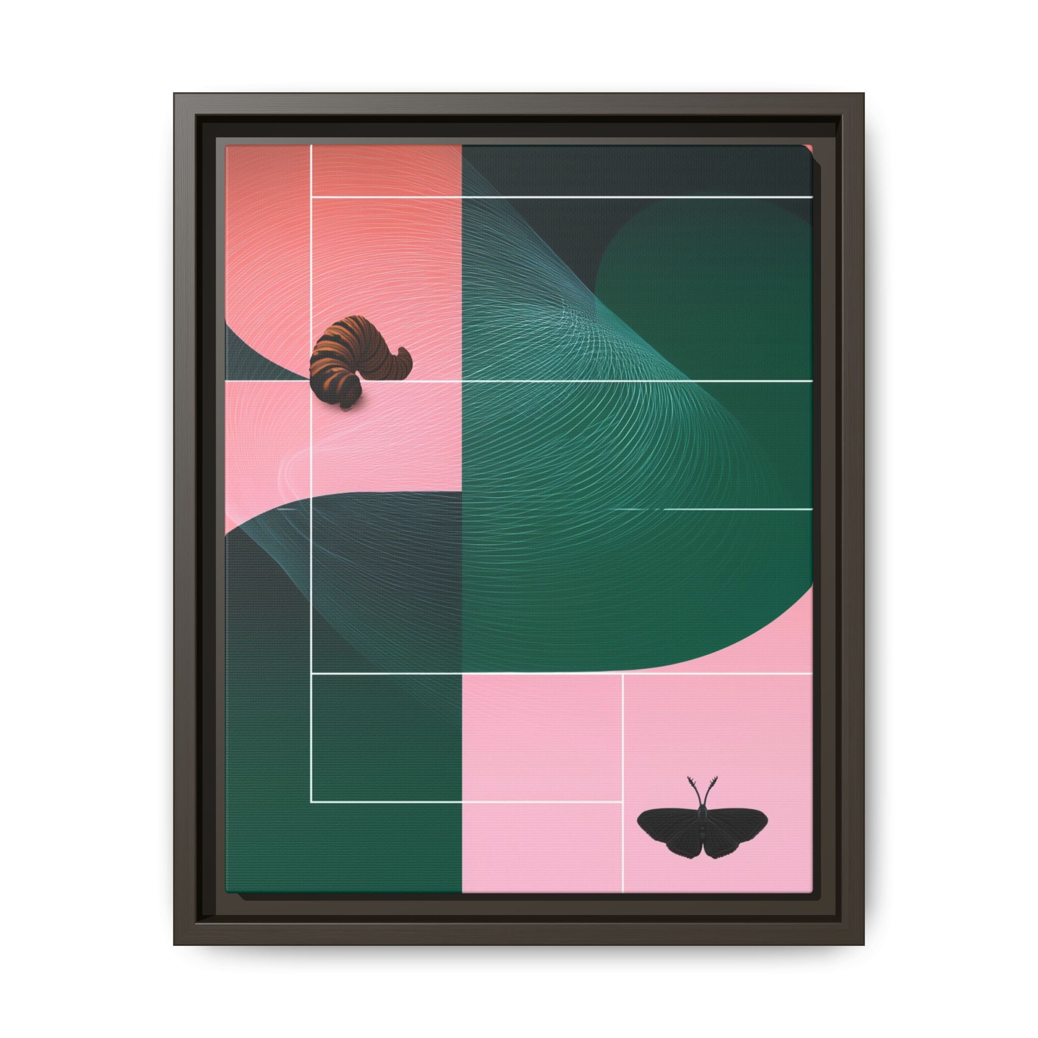 Metamorphic Geometric Framed Print : Abstract Graphic Design, Contemporary Digital Art Composition   |  Custom Orders Available