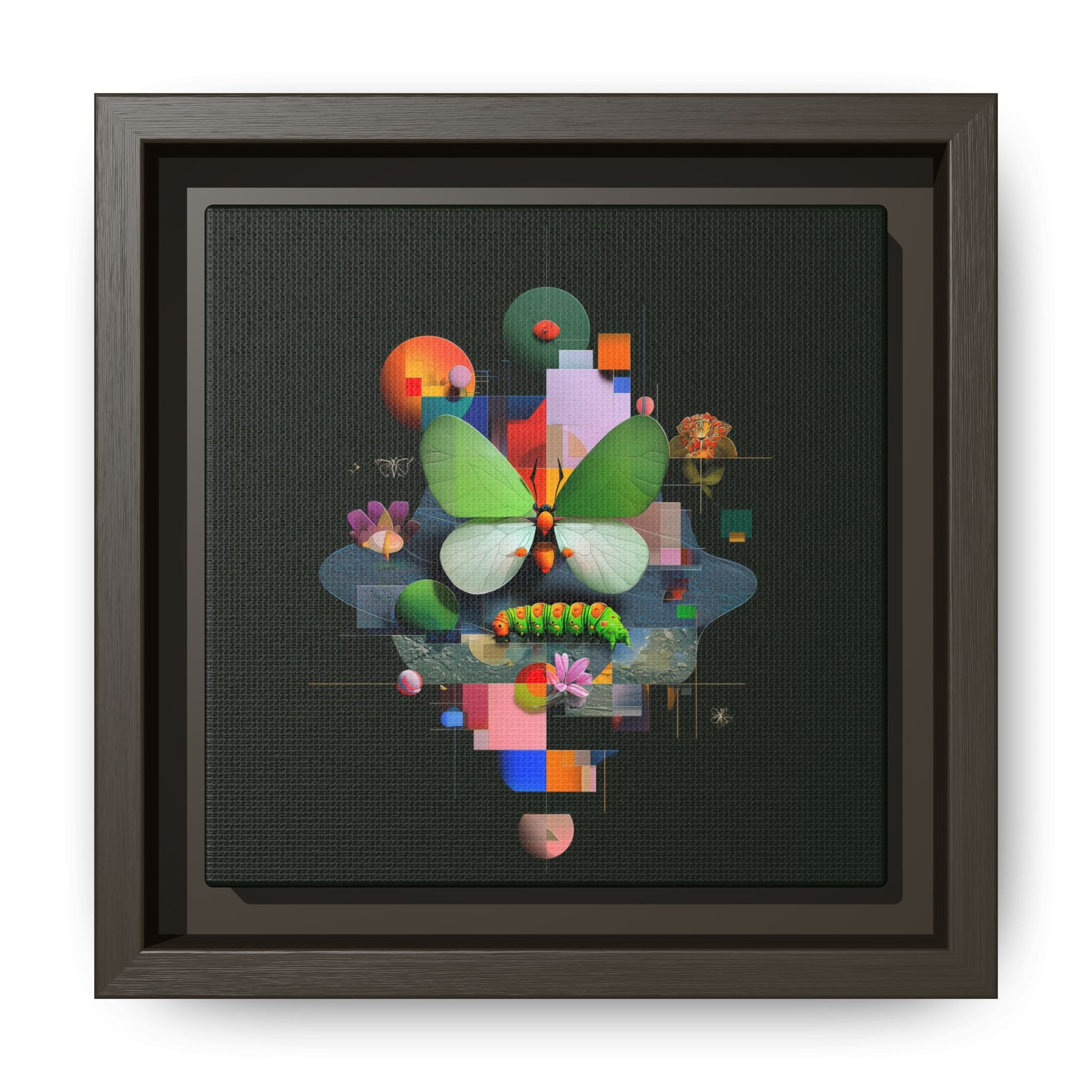 Geometric Metamorphosis: Abstract Nature Composition, Digital Cubist Butterfly Art   |    Custom Orders Available