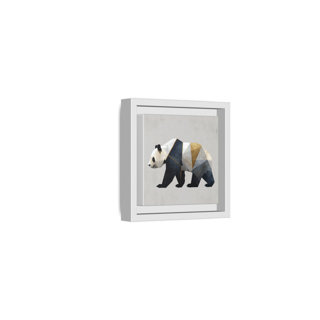 Geometric Panda: Cubist Animal Portrait, Modern Minimalist Art Style   |  Personalized & Custom Orders Available