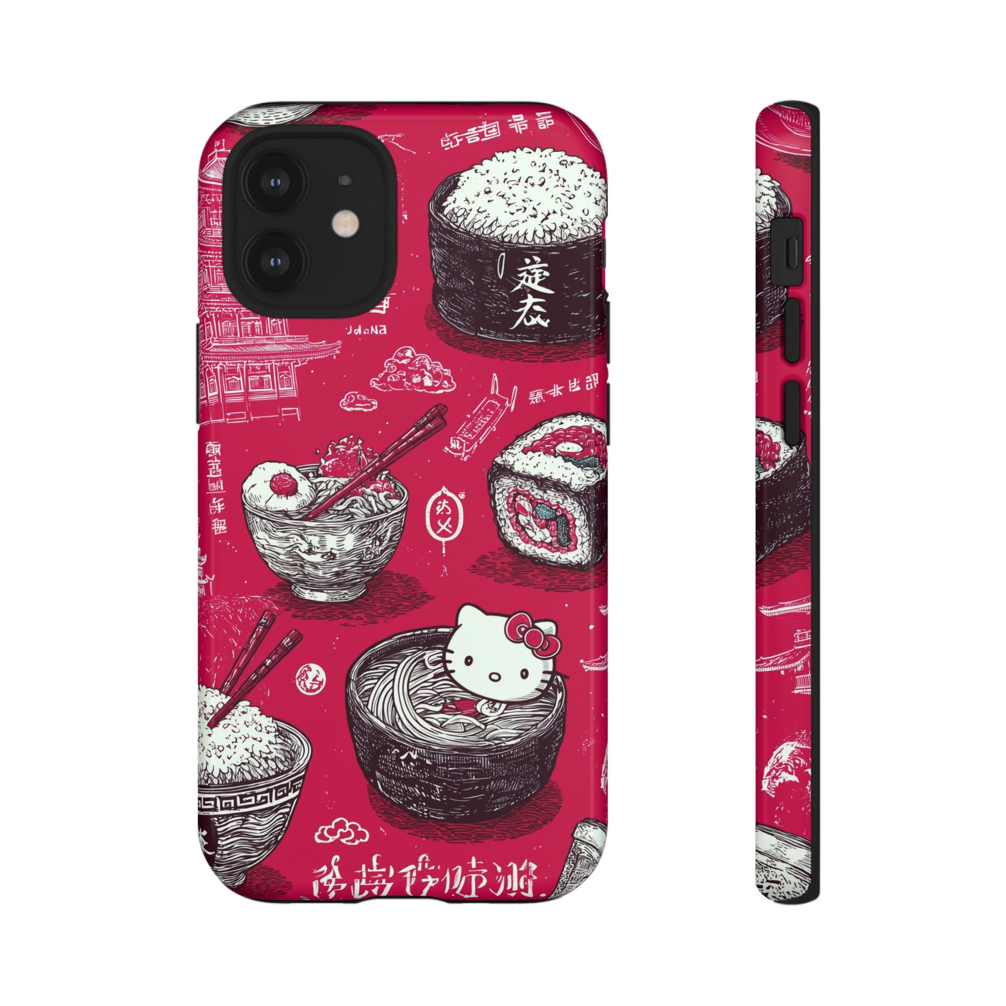 Japanese Kitty Vibrant Phone Case - Tough Case | Funky, Colorful, Unique Design for Personalization, Gift, Accessory, Protection, Trendy