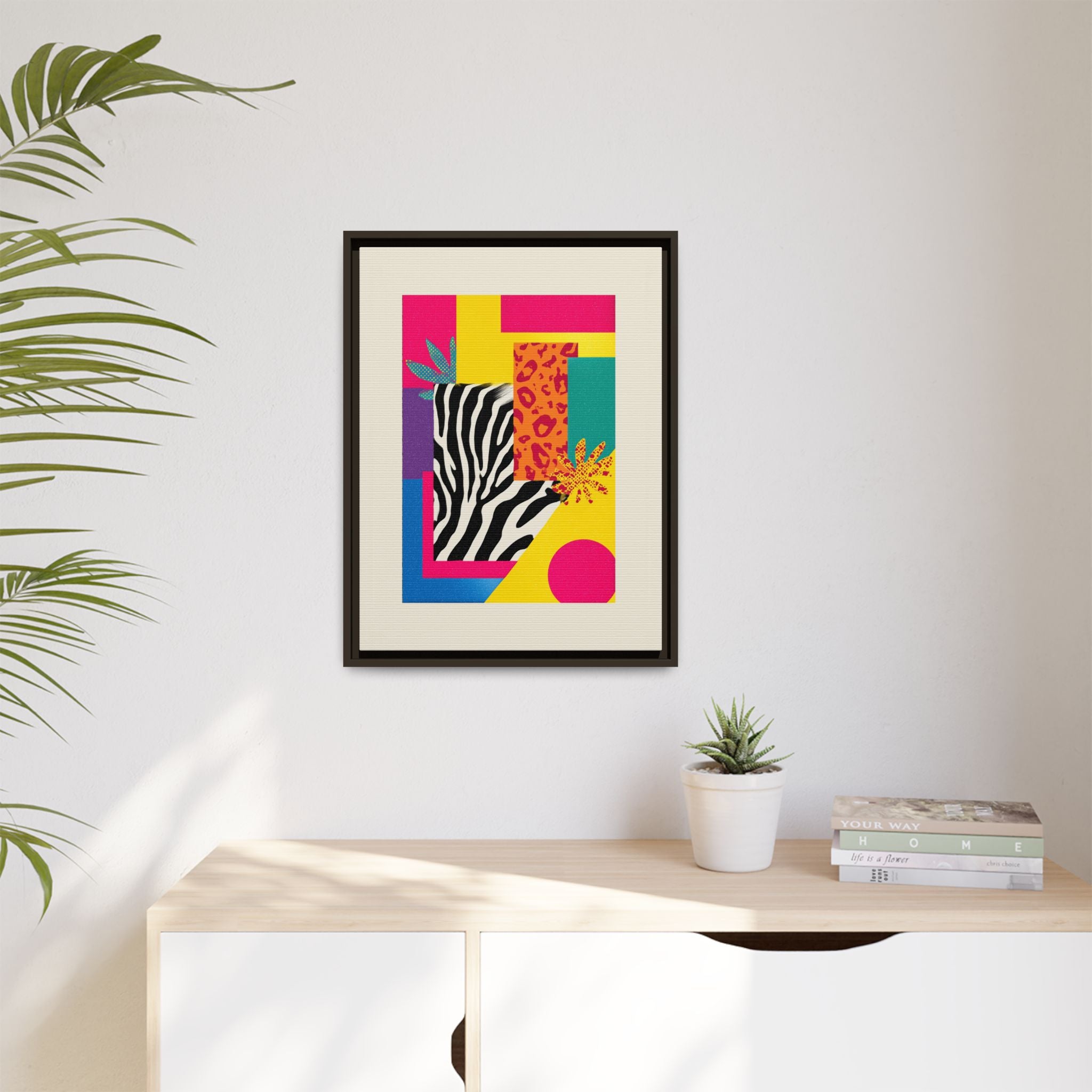 Zebra Stripes & Leopard Spots: 80s Pop Art Design, Memphis Style Graphic, Geometric Color Block Pattern   |   Custom Orders Accepted