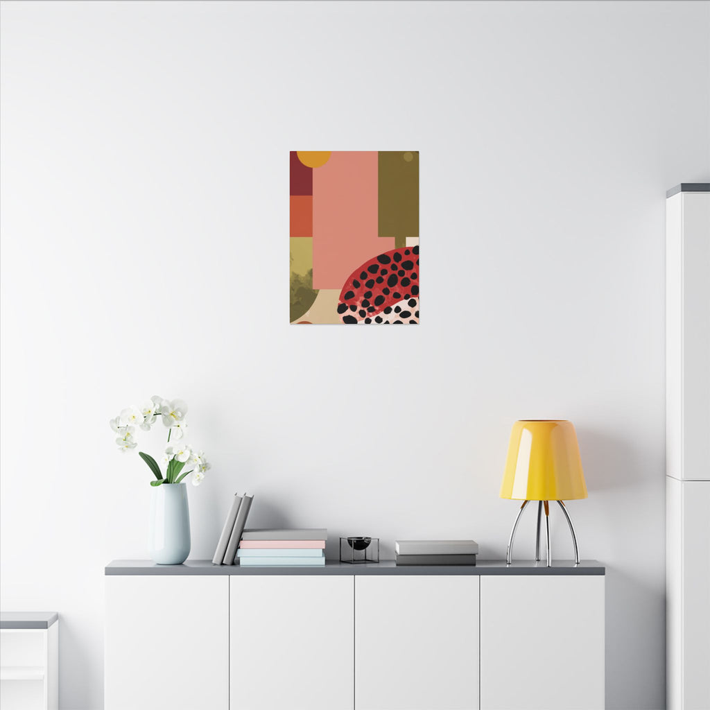 Geometric Harmony: Rectangles in Motion, Mid-Century Modern Composition, Abstract Earth Tone Precision   |   Custom Orders Accepted