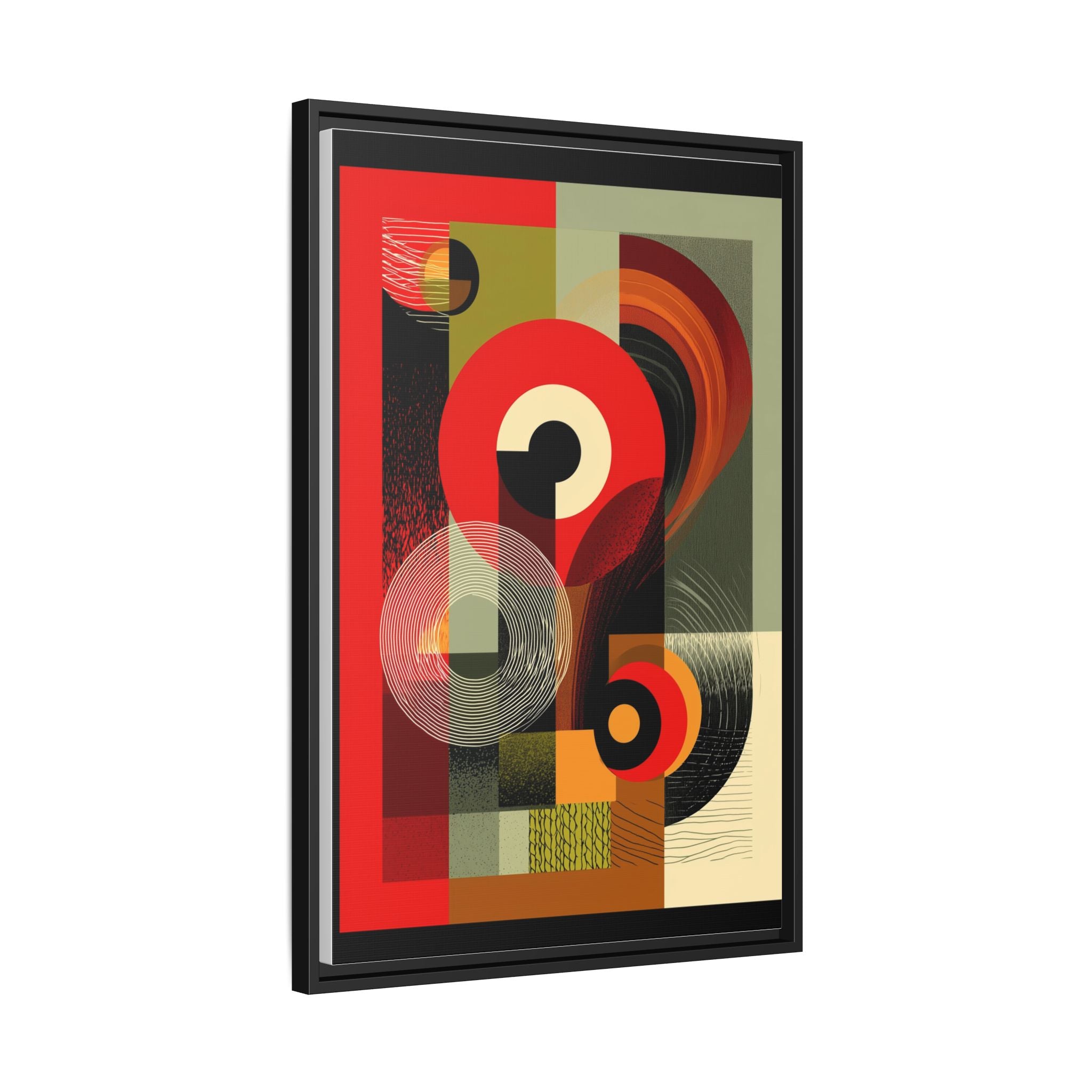 Chromatic Geometrics: Abstract Constructivist Composition, Modernist Color Blocking, Layered Circular Forms   |   Custom Orders Accepted