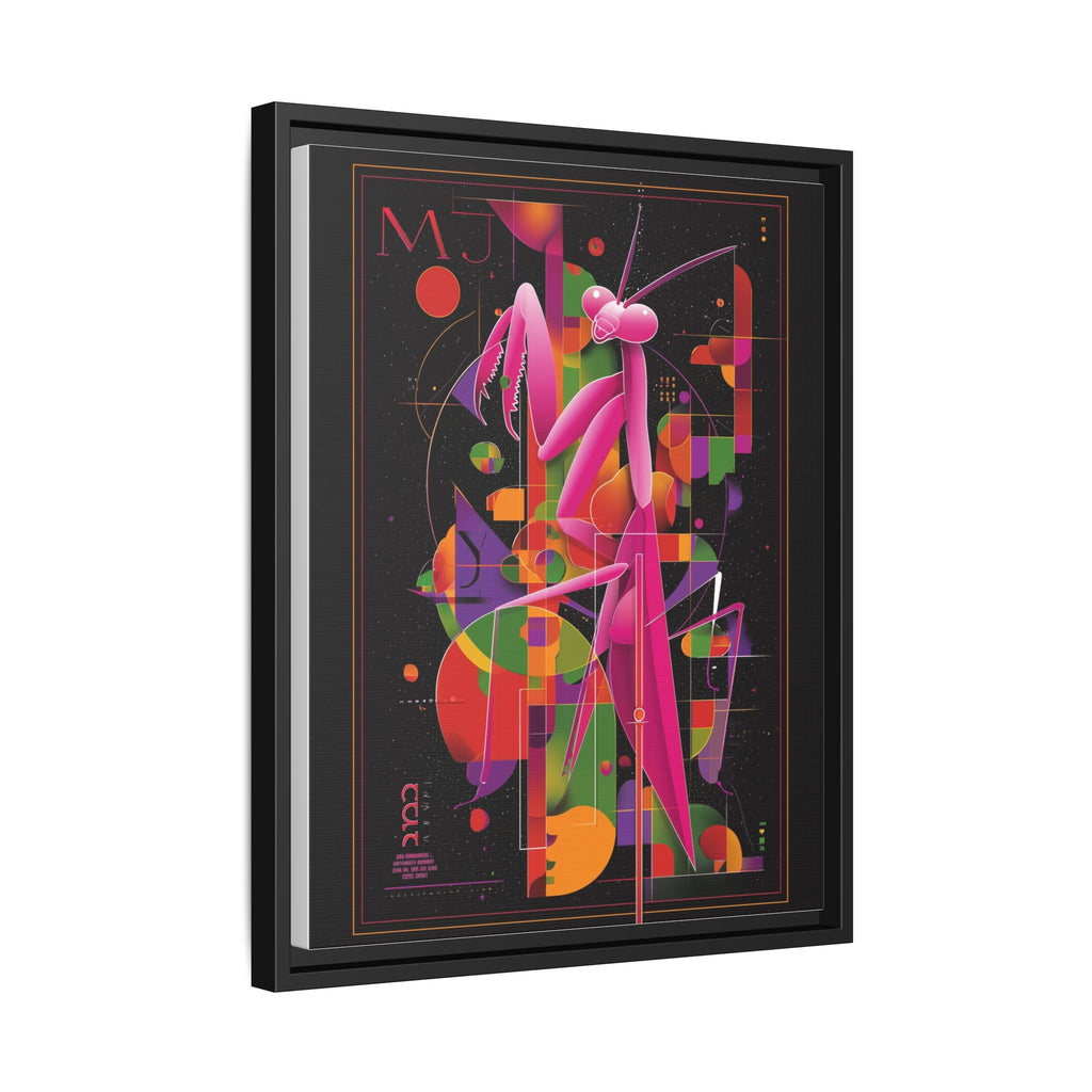 Geometric Mantis Framed Print : Starry Night Abstract, Graphic Design Poster   |  Personalized & Custom Orders Available