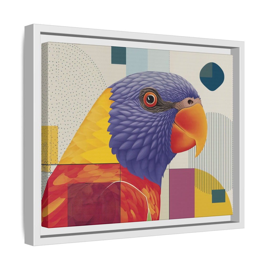 Geometric Parrot: Abstract Wildlife Art, Modern Color Block Design   |  Personalized & Custom Orders Available