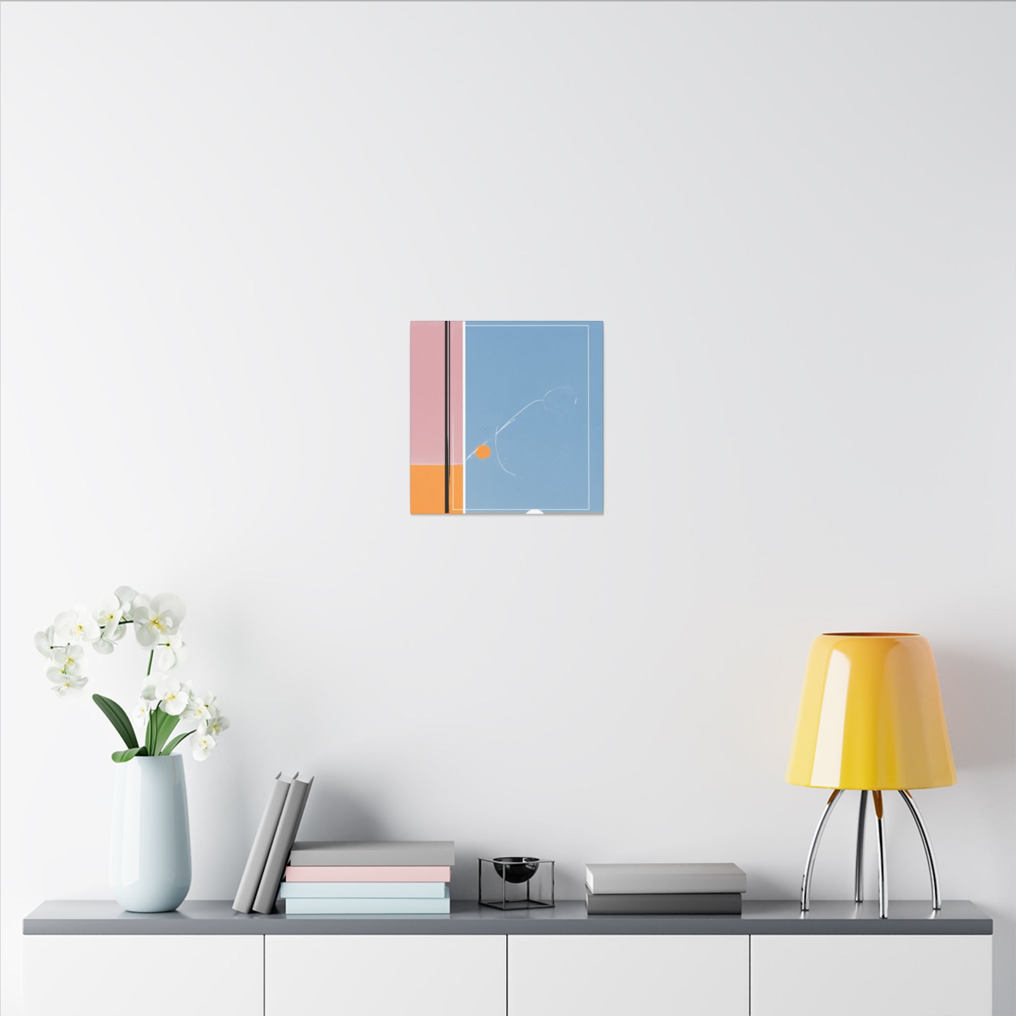 Geometric Harmony: Abstract Minimalist Composition, Modernist Color Fields, Constructivist Design Principles   |   Custom Orders Accepted