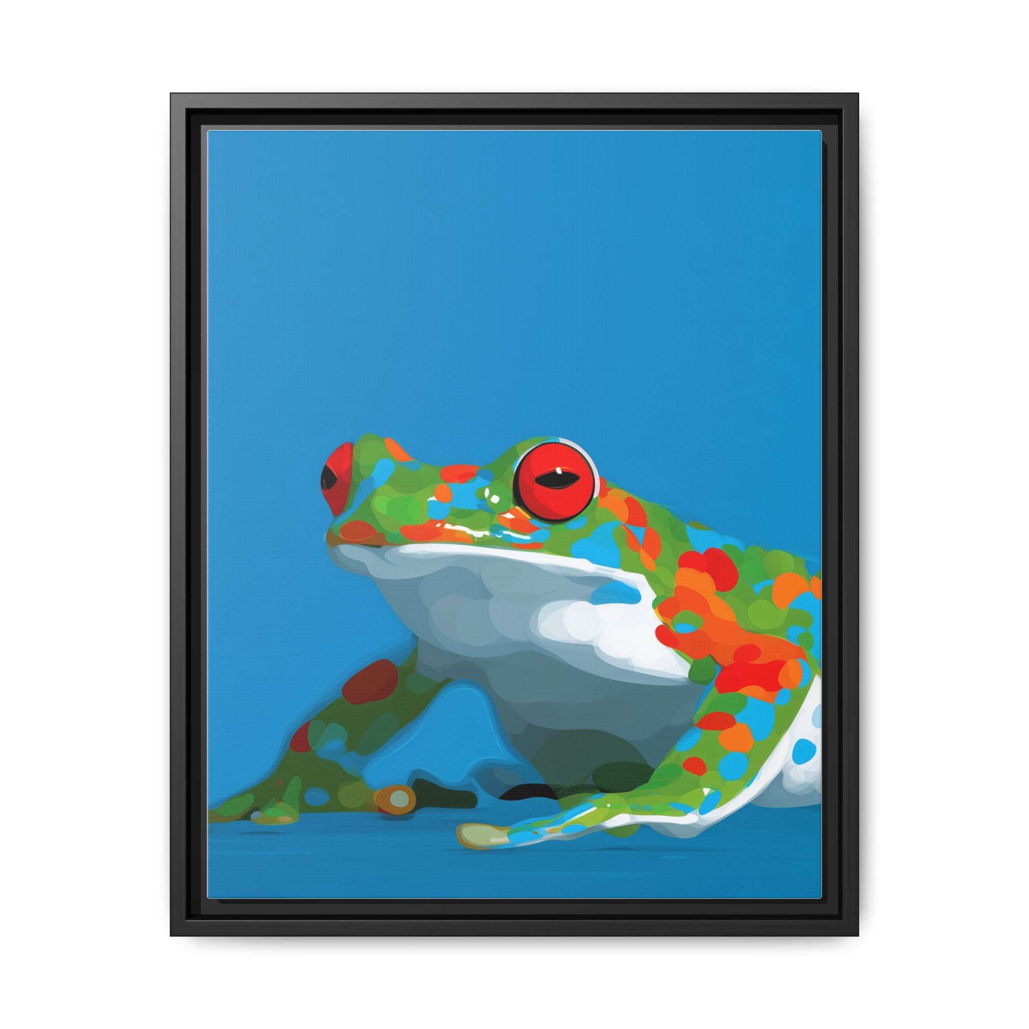 Mosaic Frog: Geometric Wildlife Art, Colorful Amphibian Print   |    Custom Orders Available