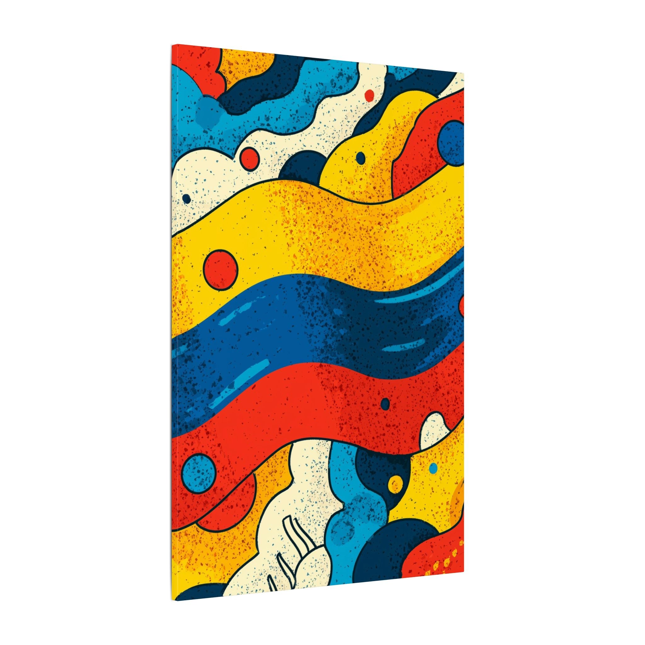 Fluid Dynamics: Retro Abstract Shapes, Mid-Century Modern Motion, Geometric Color Waves   |   Custom Orders Accepted