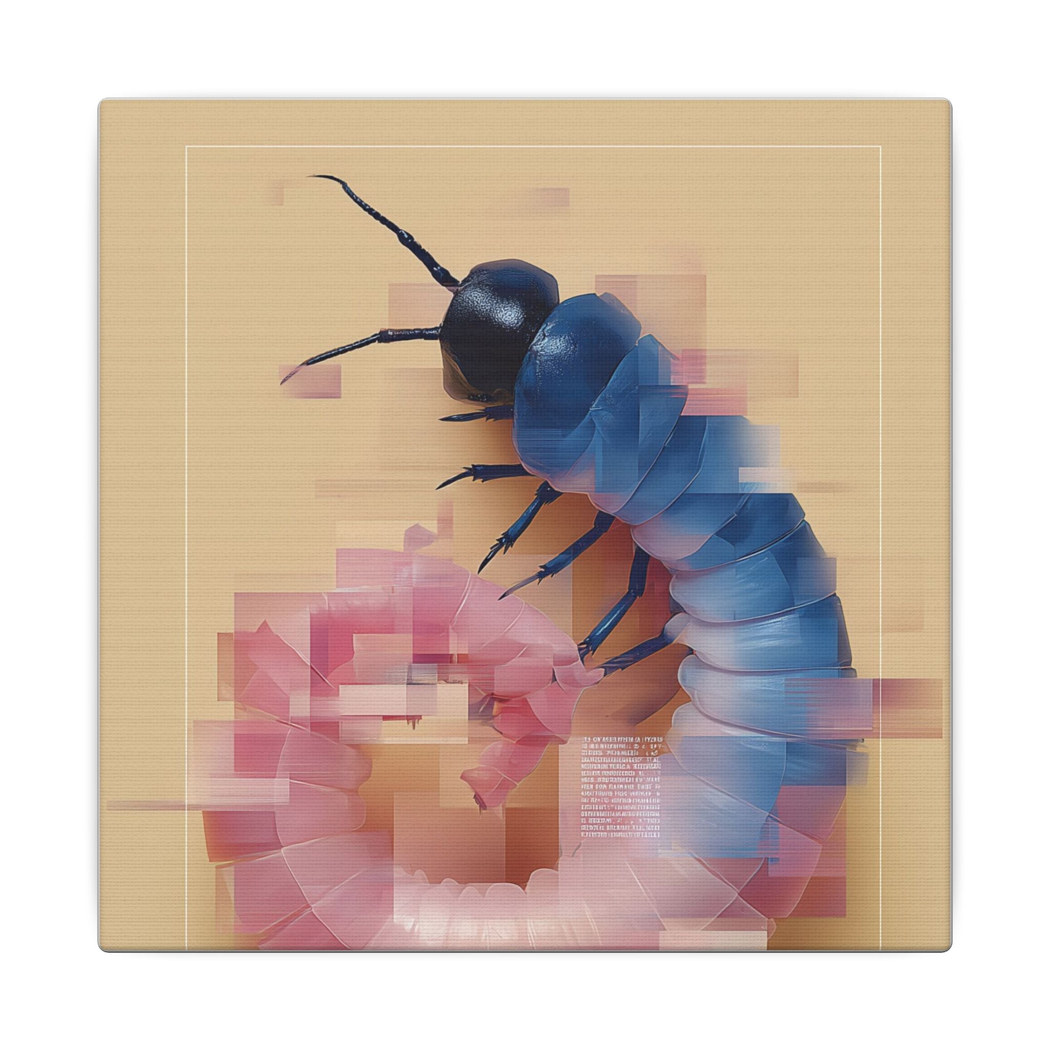 Pixelated Metamorphosis: Digital Deconstruction, Geometric Beetle Study   |    Custom Orders Available