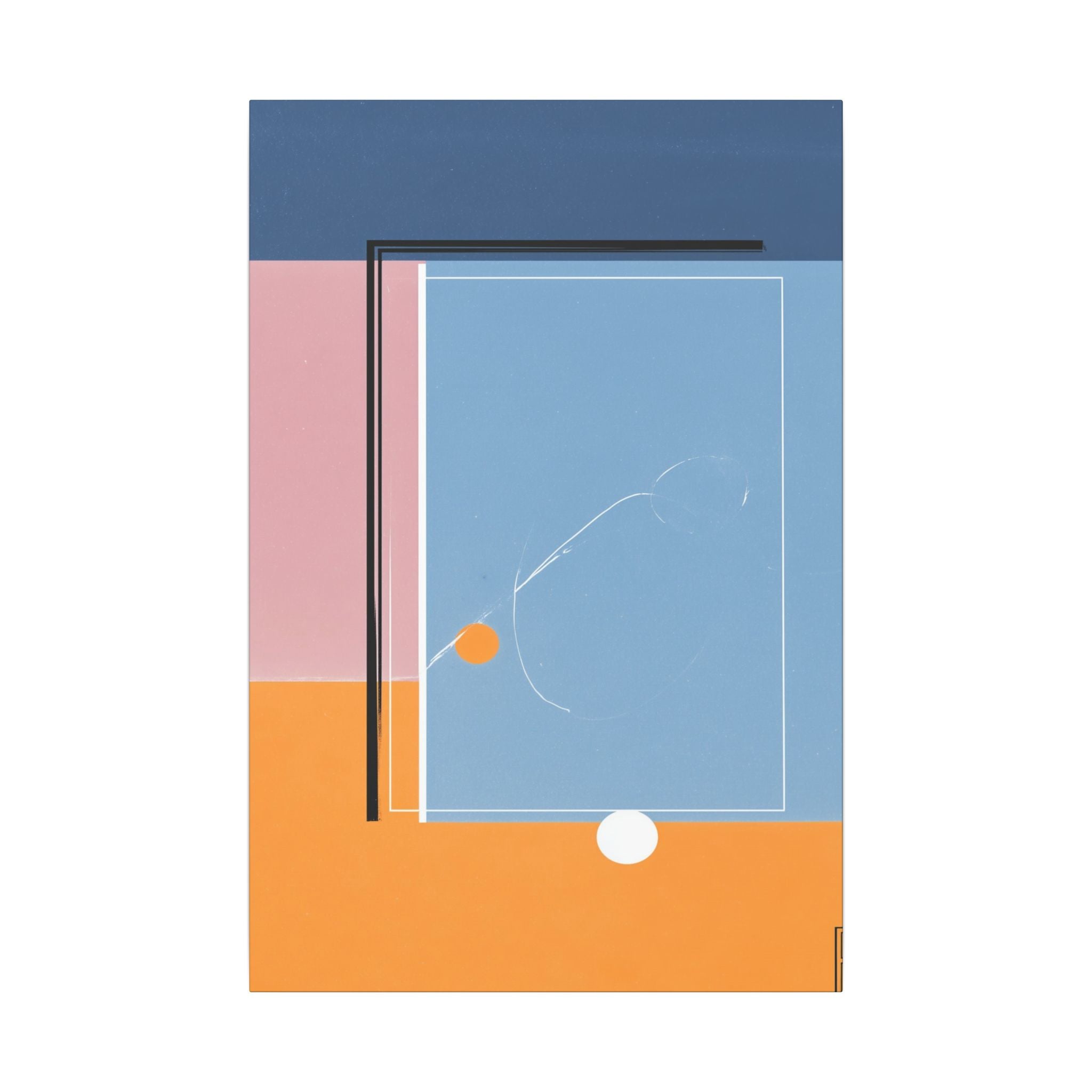 Geometric Harmony: Abstract Minimalist Composition, Modernist Color Fields, Constructivist Design Principles   |   Custom Orders Accepted