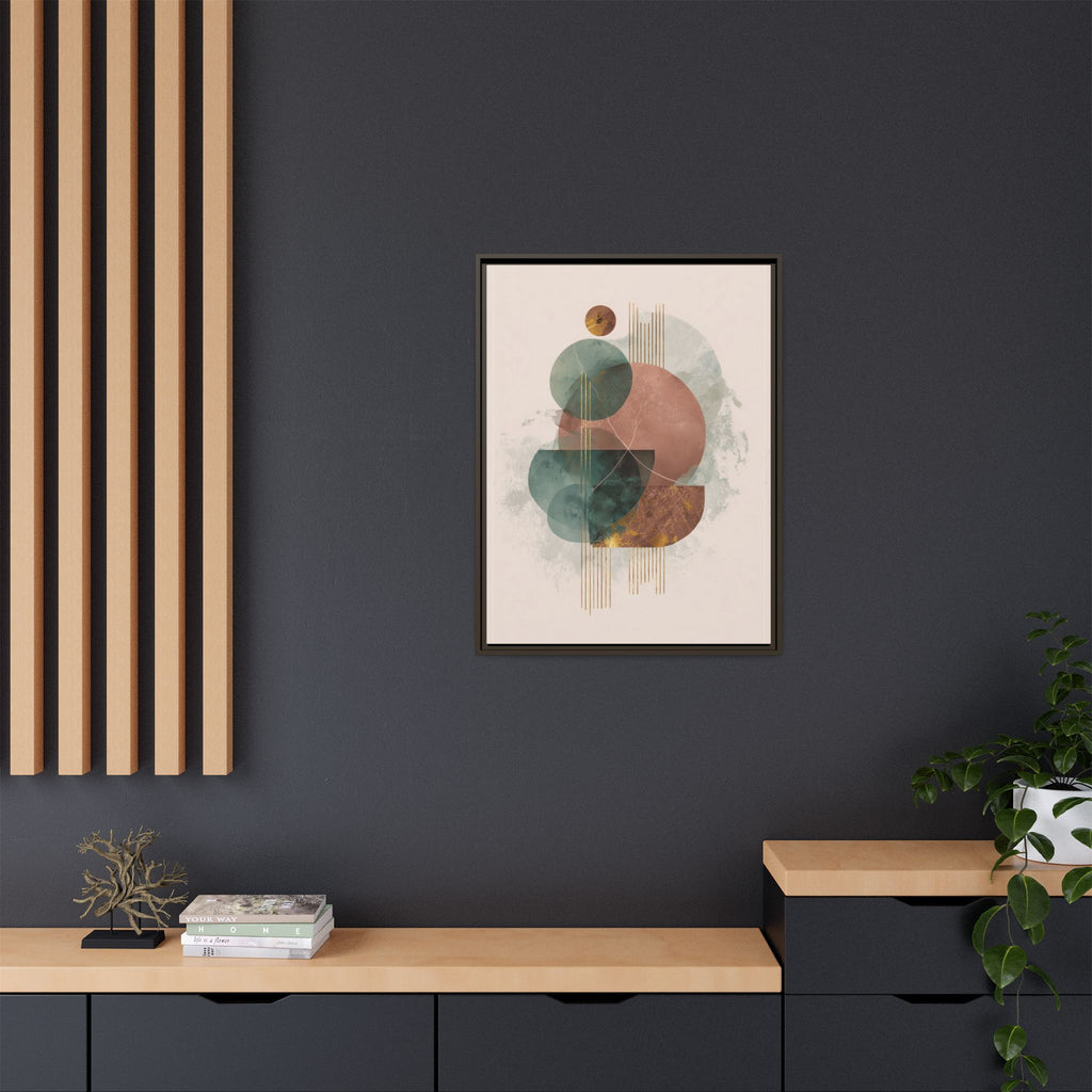 Translucent Geometries: Abstract Circles, Mid-Century Minimalism, Watercolor Layers   |   Custom Orders Accepted