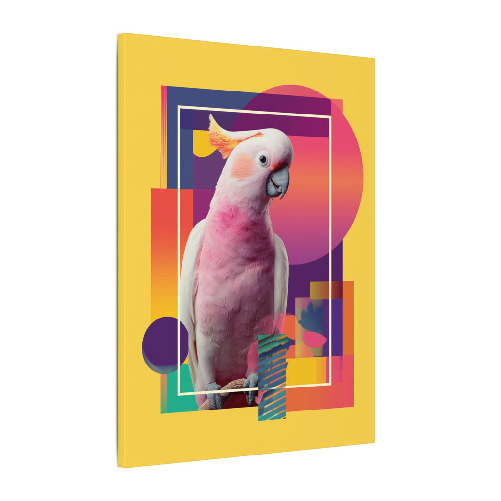 Geometric Cockatoo: Pop Art Wildlife Portrait, Modern Graphic Design Illustration   |    Custom Orders Available