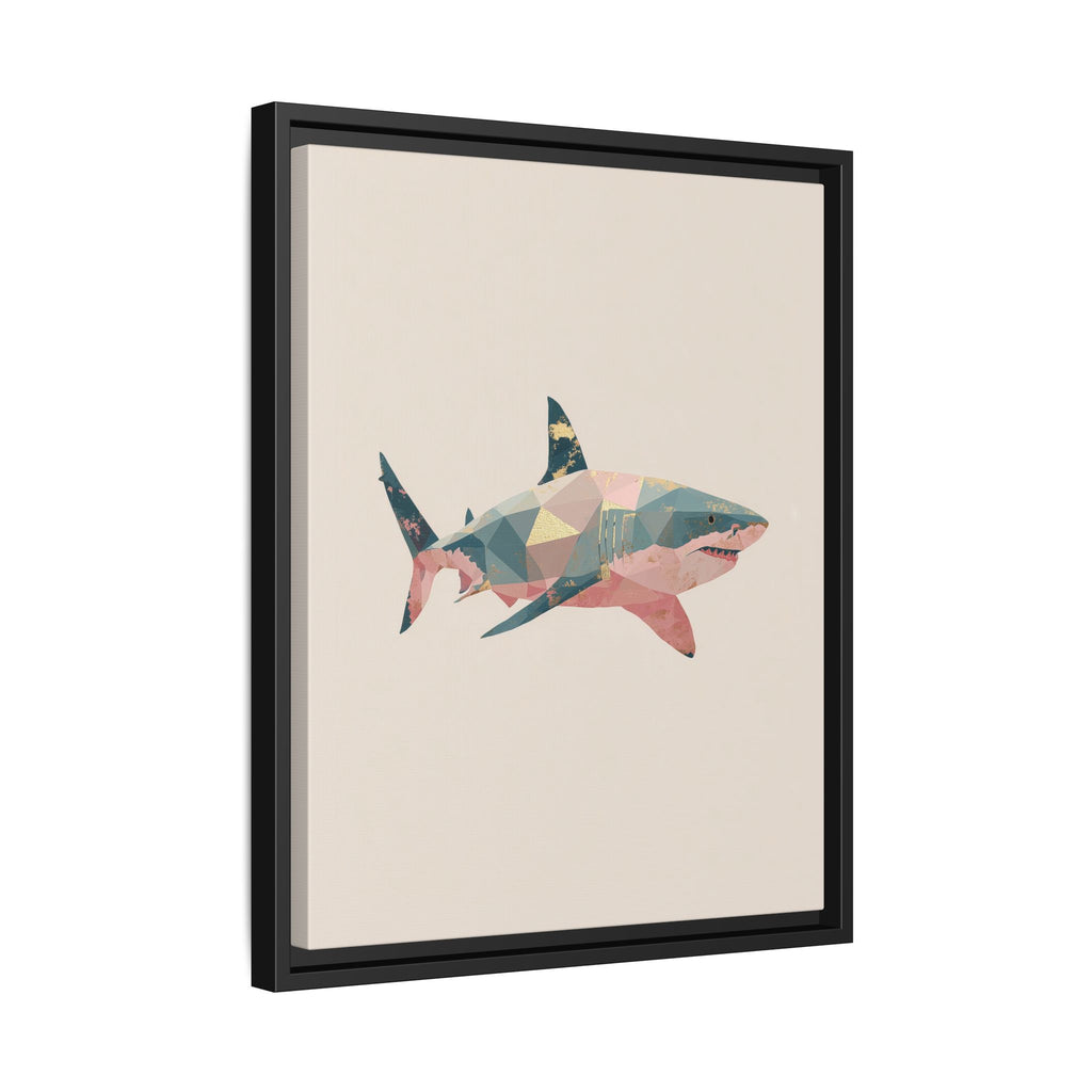 Geometric Shark Spectrum: Polygonal Marine Predator, Abstract Metallic Design   |  Personalized & Custom Orders Available