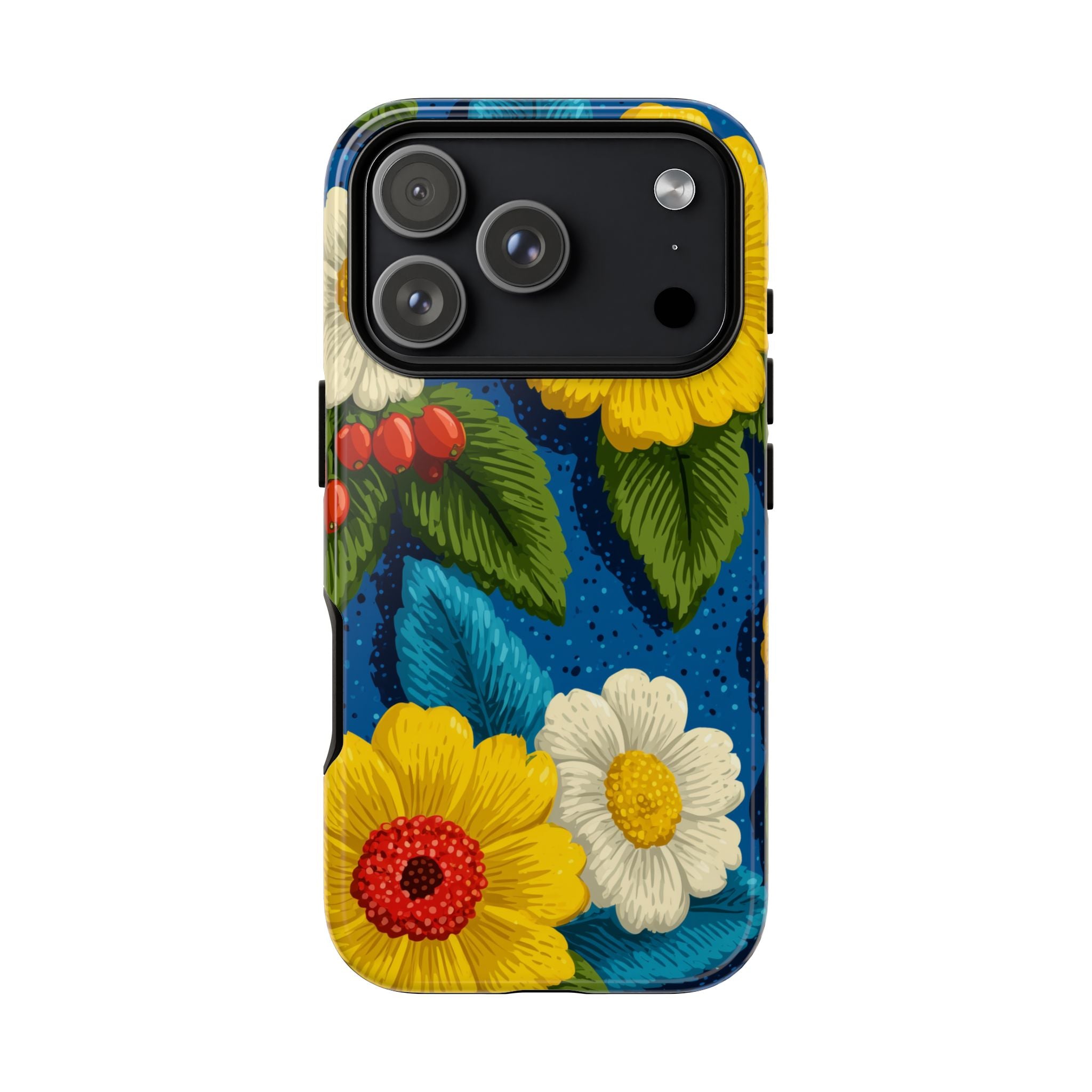 Summer Tough Cases: Floral Fine Art Phone Case, Fun Beach Vibe Phone Accessory, Summer Travel Gift, Colorful Phone Cover, Casual Style Tech