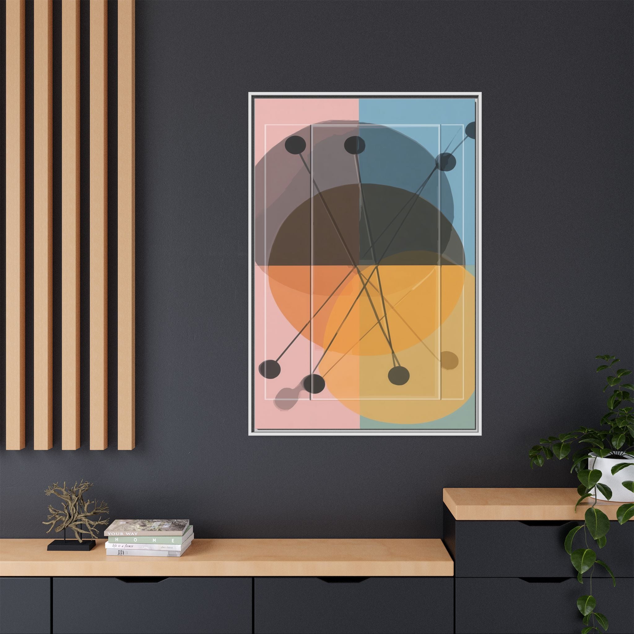 Geometric Intersections: Pastel Quadrants, Mid-Century Minimalism, Network Nodes   |   Custom Orders Accepted