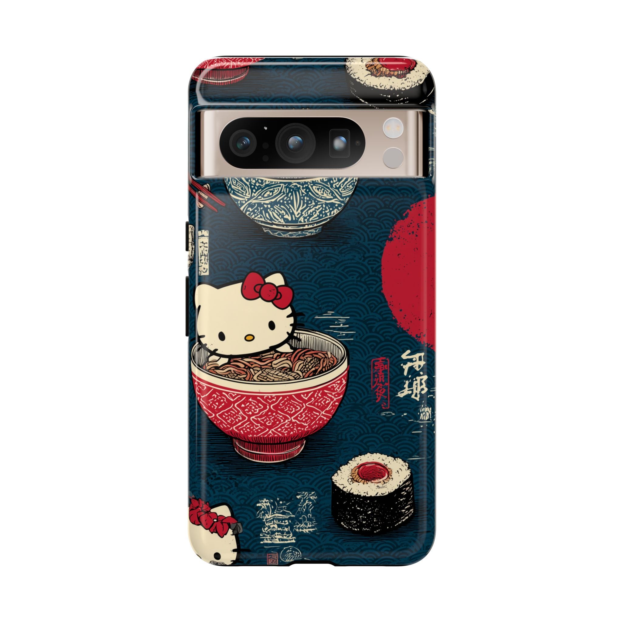 Japanese Kitty Sushi Vibrant Phone Case - Tough Case | Funky, Colorful, Unique Design for Gift, Accessory, Protection, Trendy