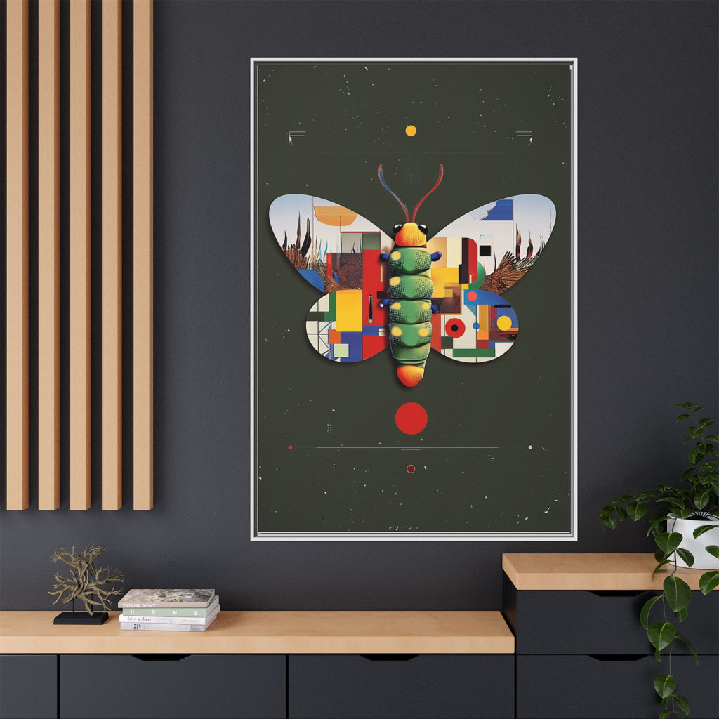 Geometric Butterfly: Bauhaus Digital Mosaic, Technological Nature Composition   |    Custom Orders Available