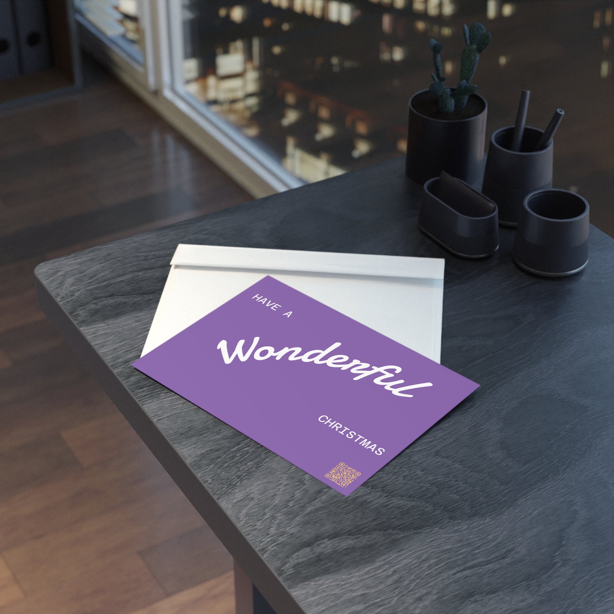 Two-Sided Holiday Cards with Classy Present Design, Perfect for Christmas Greetings, Festive Seasonal Wishes, Unique Christmas Gift