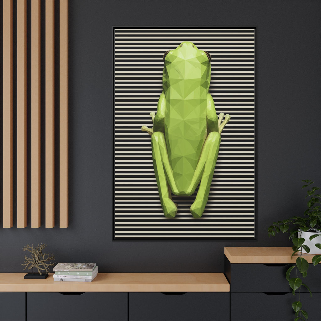 Geometric Frog: Low-Poly Digital Wildlife, Minimalist Angular Design   |    Custom Orders Available