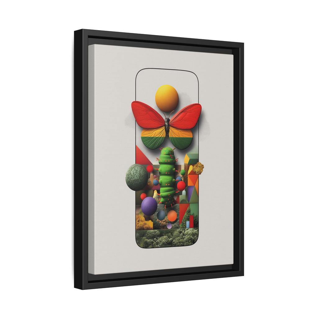 Metamorphosis Framed Print : Geometric Nature Transformation, Vibrant Butterfly Composition   |  Personalized & Custom Orders Available