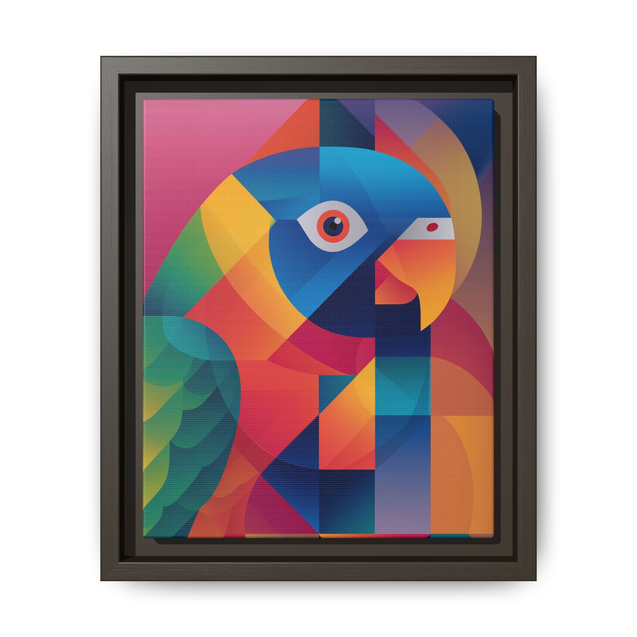 Cubist Parrot Prisma: Geometric Bird Design, Modern Angular Art   |    Custom Orders Available
