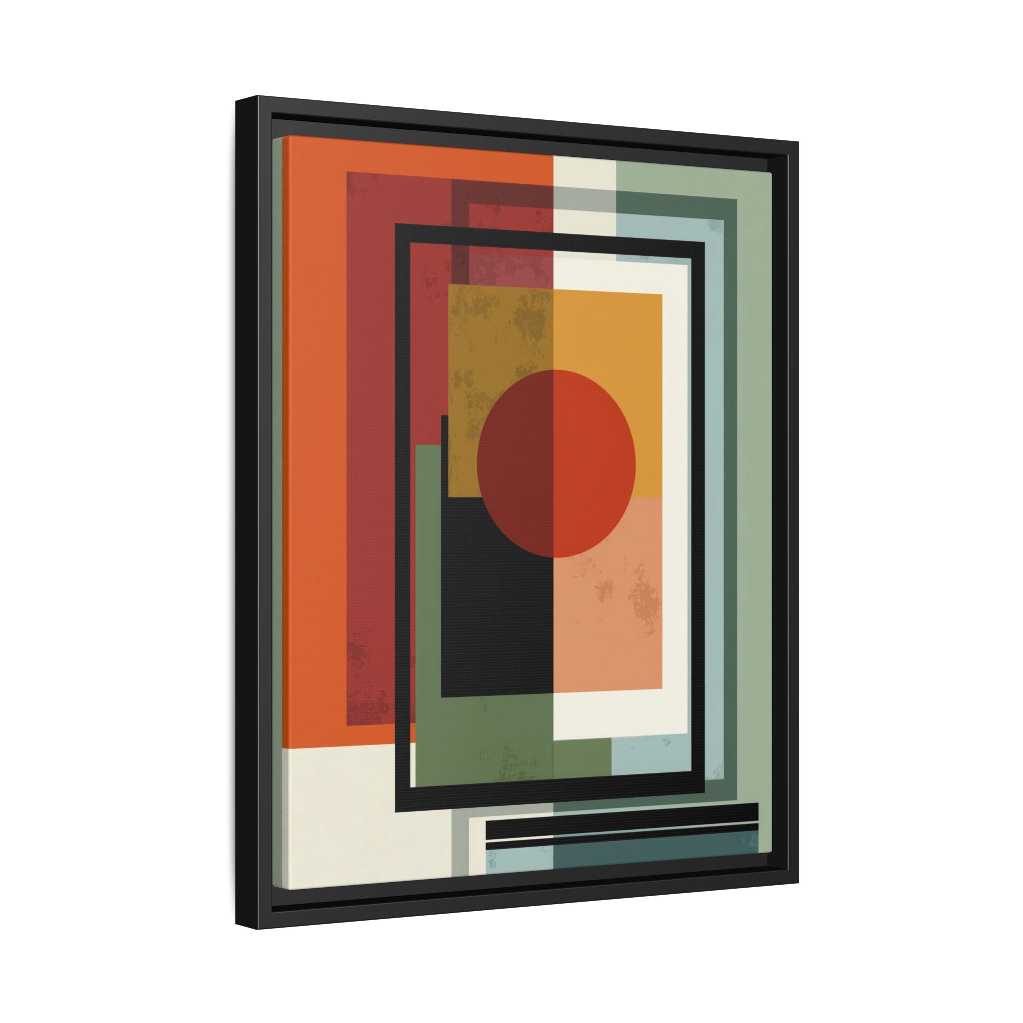 Geometric Harmonies: Mid-Century Modern Composition, Constructivist Inspiration, Abstract Rectangular Interplay   |   Custom Orders Accepted