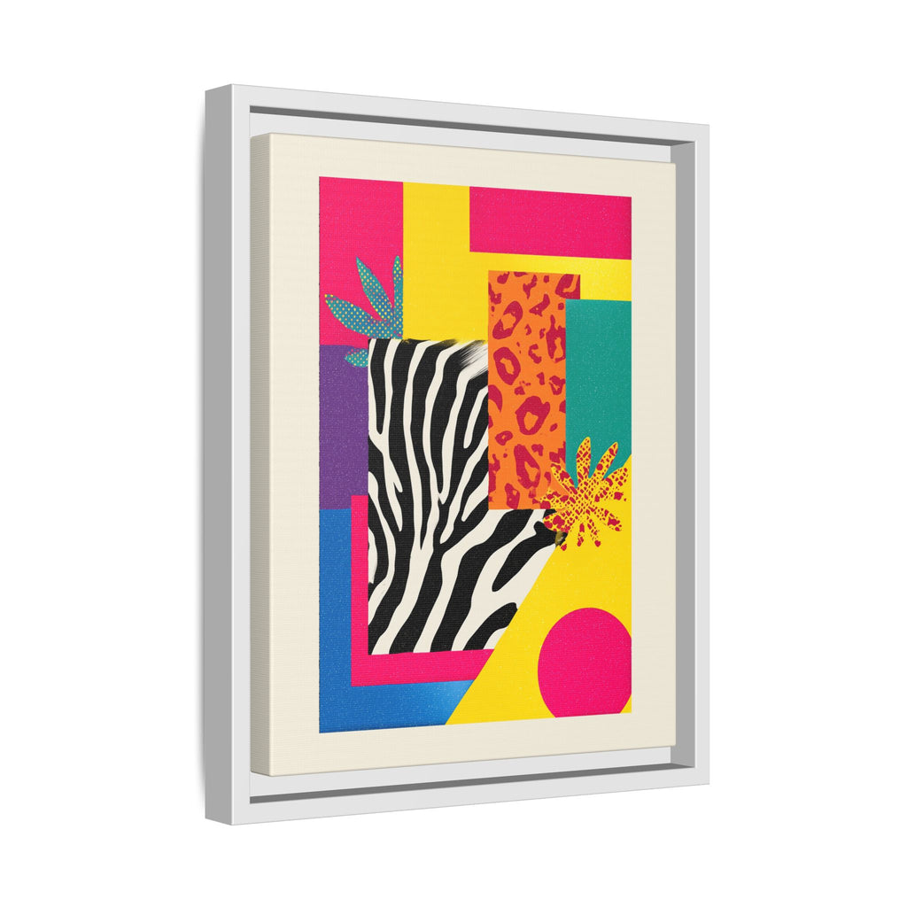 Zebra Stripes & Leopard Spots: 80s Pop Art Design, Memphis Style Graphic, Geometric Color Block Pattern   |   Custom Orders Accepted