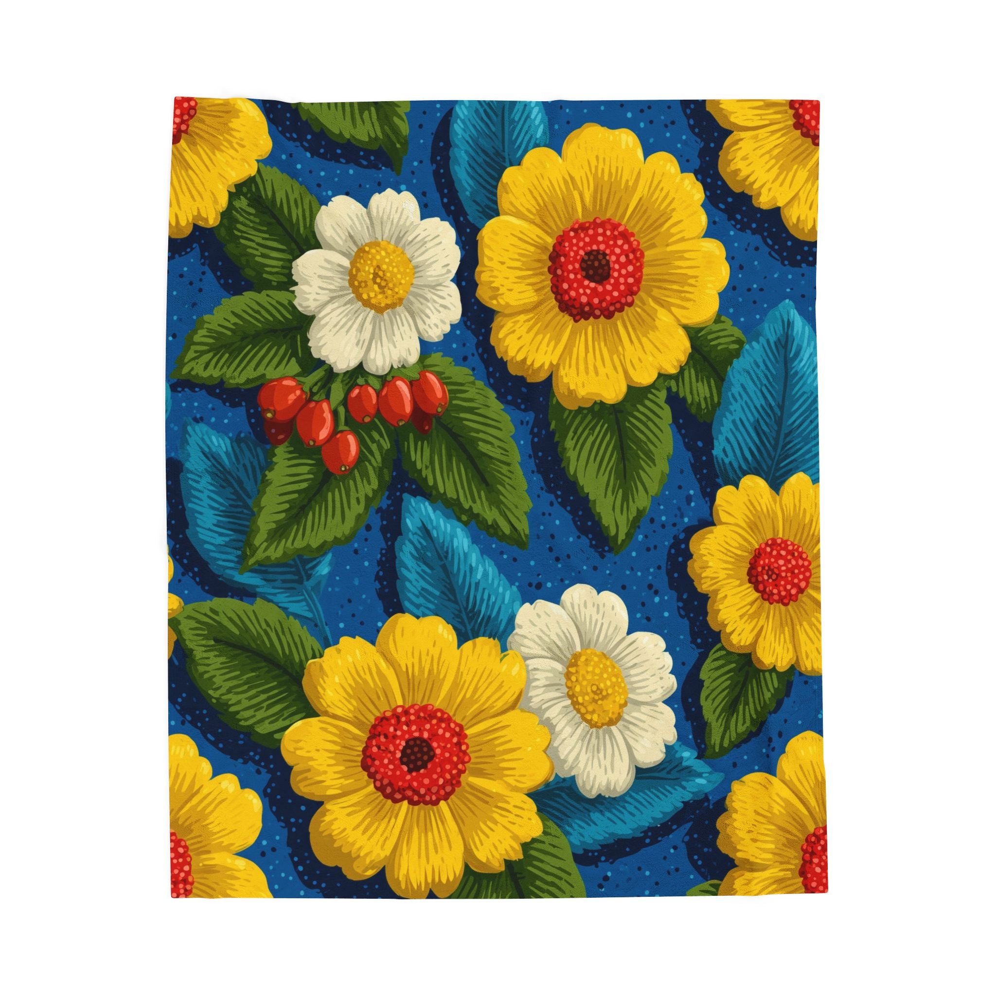 Floral Symphony: Vibrant Daisy Burst, Graphic Botanical Design   |   Custom Orders Accepted