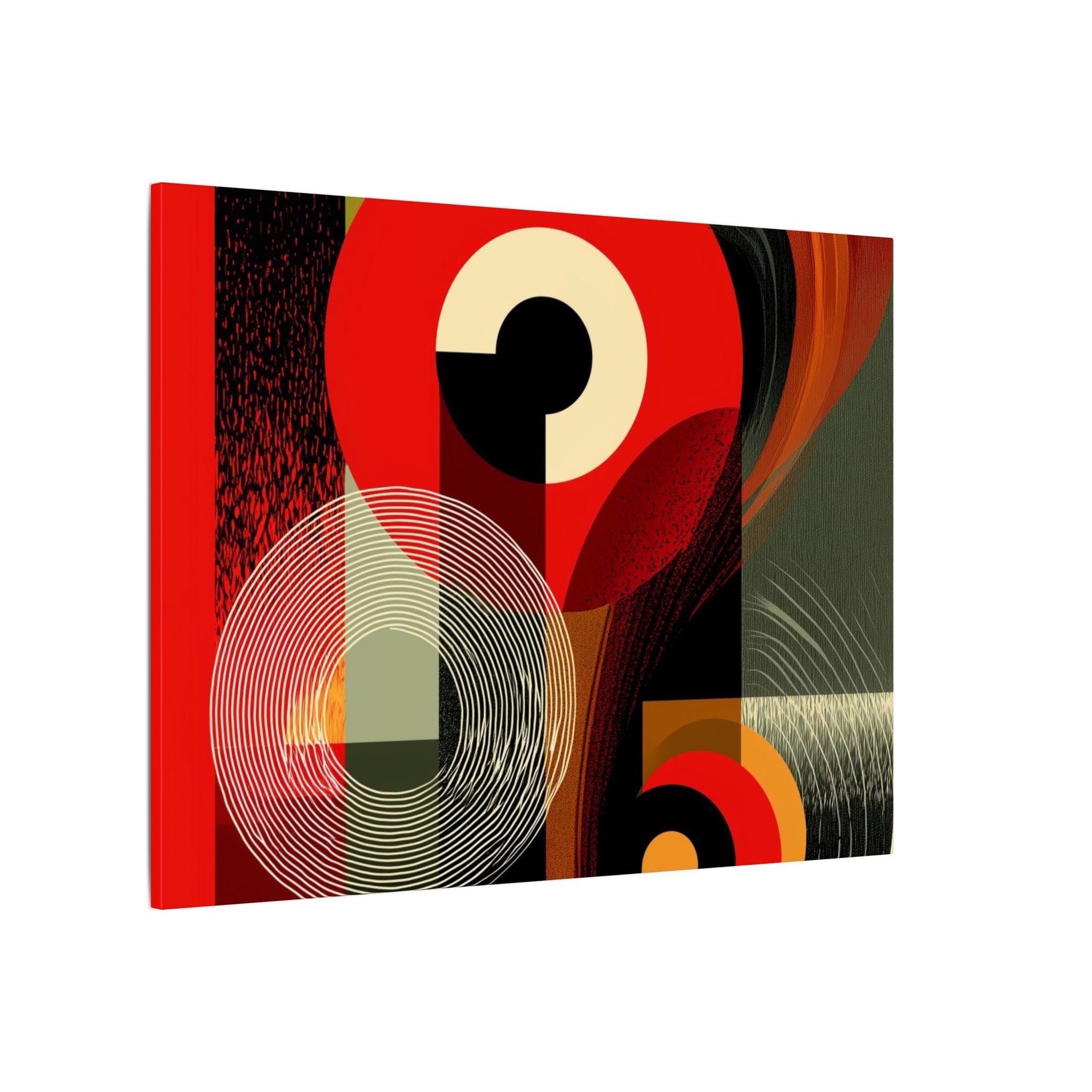 Geometric Convergence: Mid-Century Modern Abstract, Constructivist Design Principles, Bold Chromatic Composition   |   Custom Orders