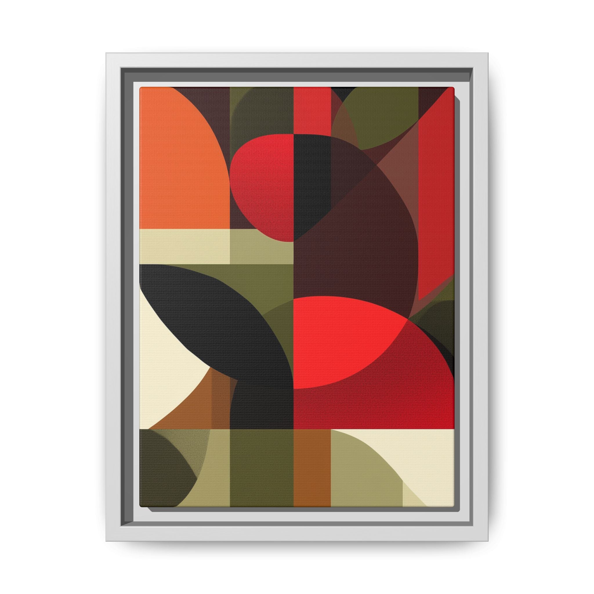 Geometric Fusion: Modern Abstract Composition, Cubist Color Blocks, Architectural Form Harmony   |   Custom Orders Accepted