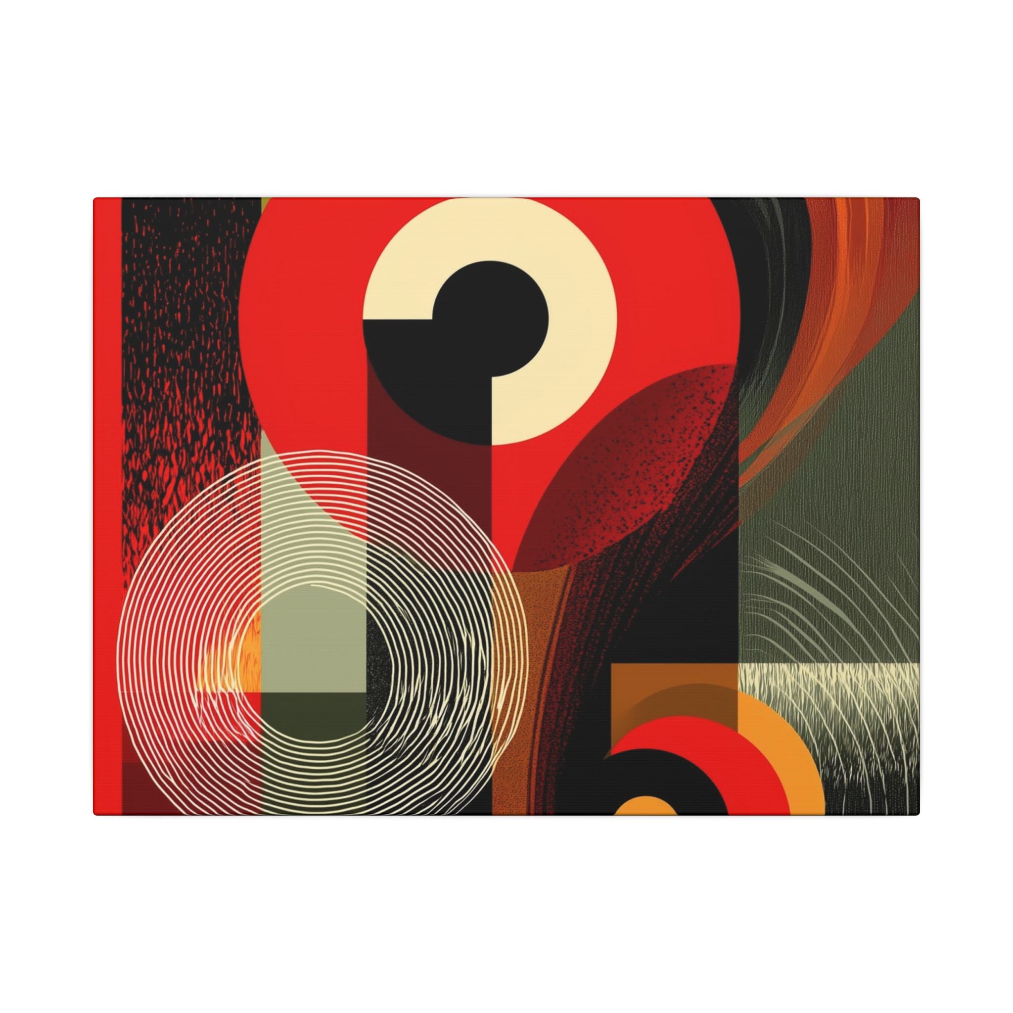 Geometric Convergence: Mid-Century Modern Abstract, Constructivist Design Principles, Bold Chromatic Composition   |   Custom Orders