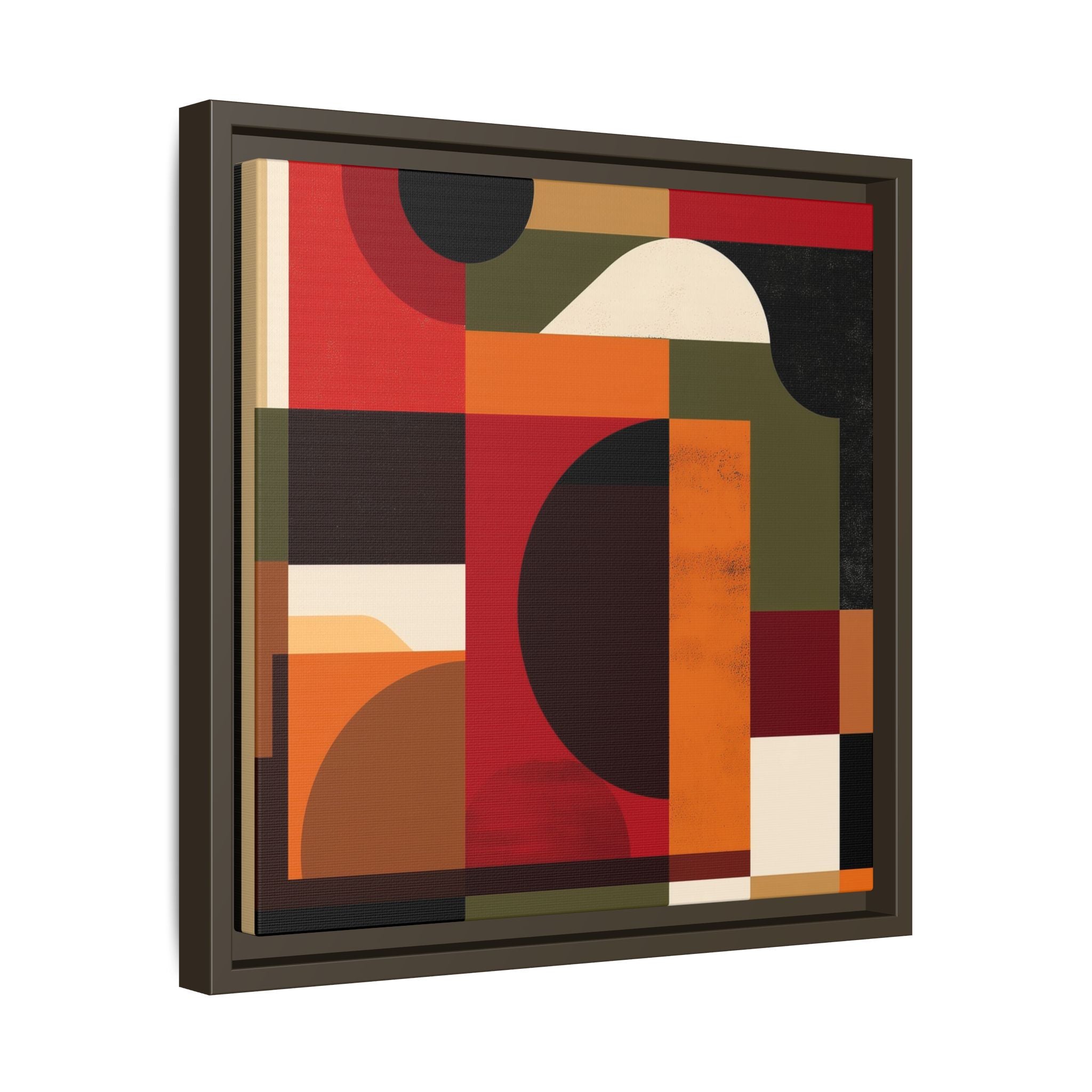 Geometric Convergence: Abstract Bauhaus Design, Constructivist Color Blocks, Architectural Art Composition   |   Custom Orders Accepted