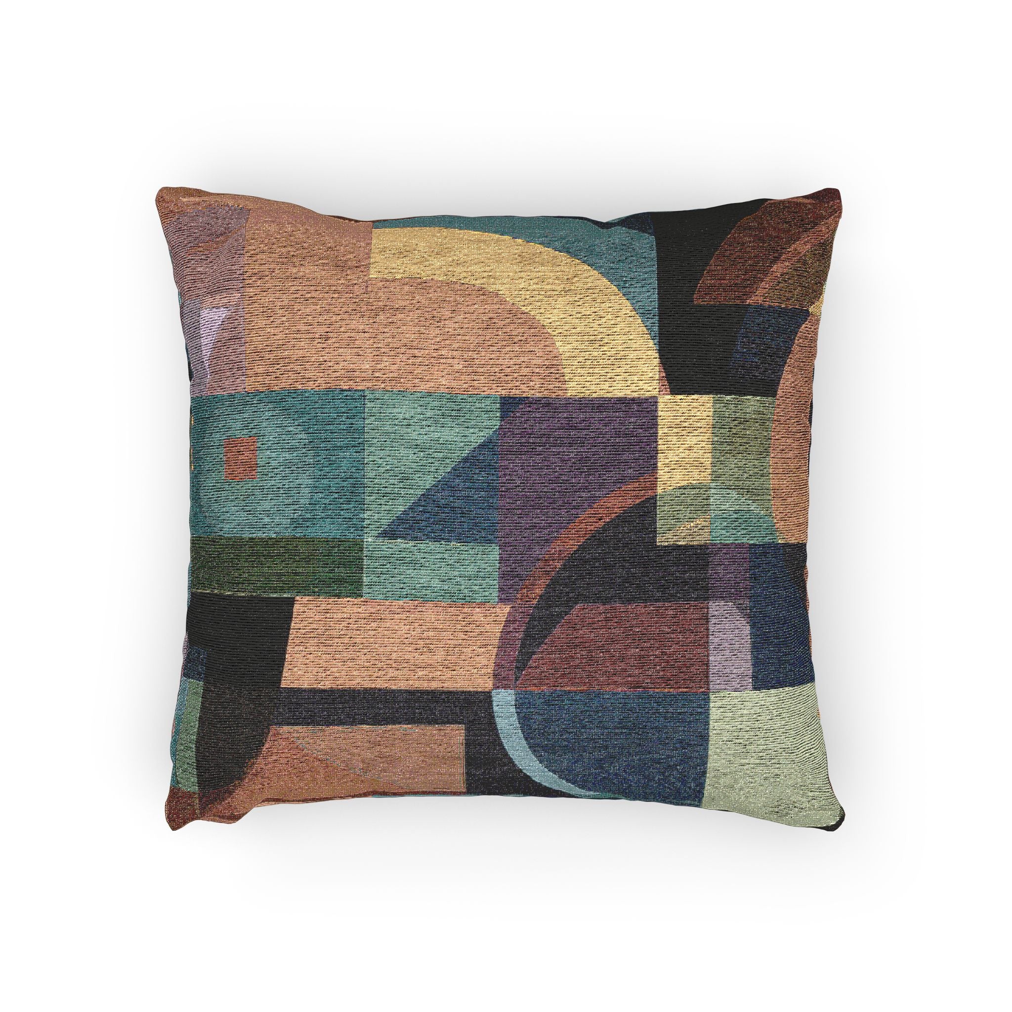 Geometric Convergence: Digital Abstract Mosaic, Intersecting Color Blocks   |    Custom Orders Available