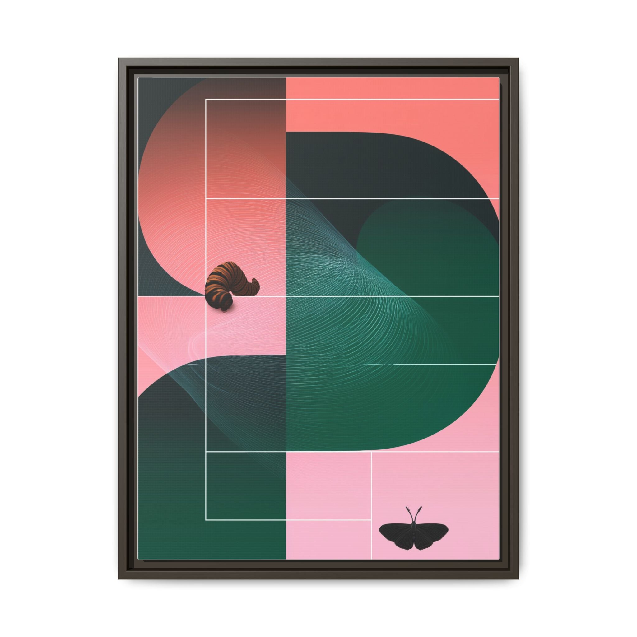 Metamorphosis in Geometric Harmony: Nature's Transformation, Abstract Design Exploration   |    Custom Orders Available