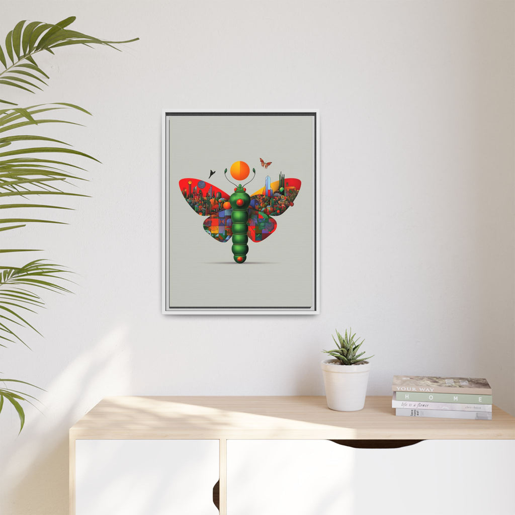 Urban Metamorphosis: Geometric Butterfly Cityscape, Cubist Digital Illustration   |    Custom Orders Available