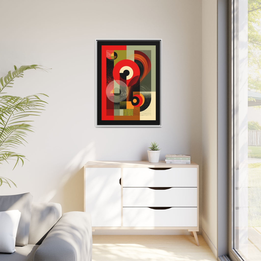 Chromatic Geometrics: Abstract Constructivist Composition, Modernist Color Blocking, Layered Circular Forms   |   Custom Orders Accepted