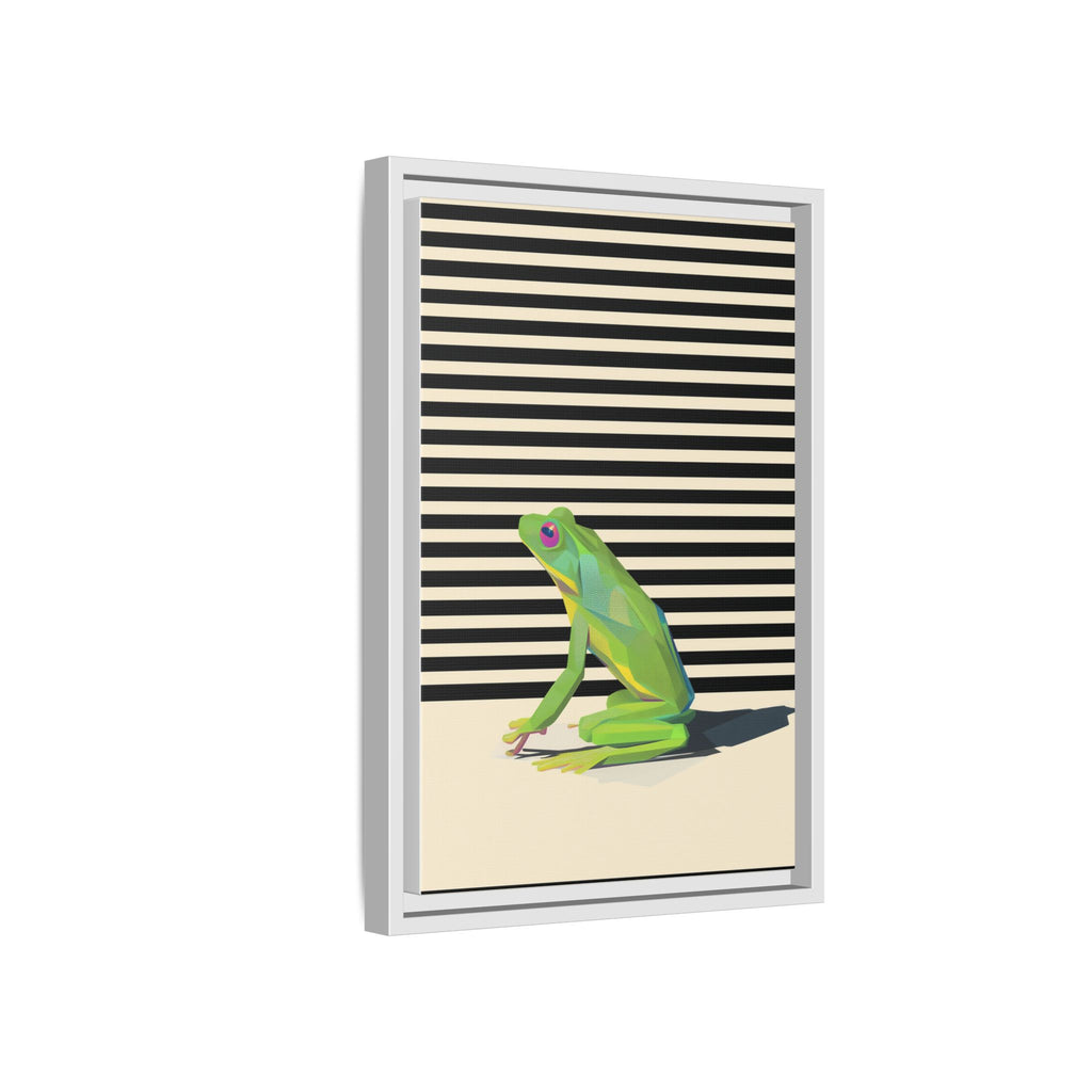Geometric Frog Persona: Modern Wildlife Illustration, Vibrant Graphic Design   |  Personalized & Custom Orders Available