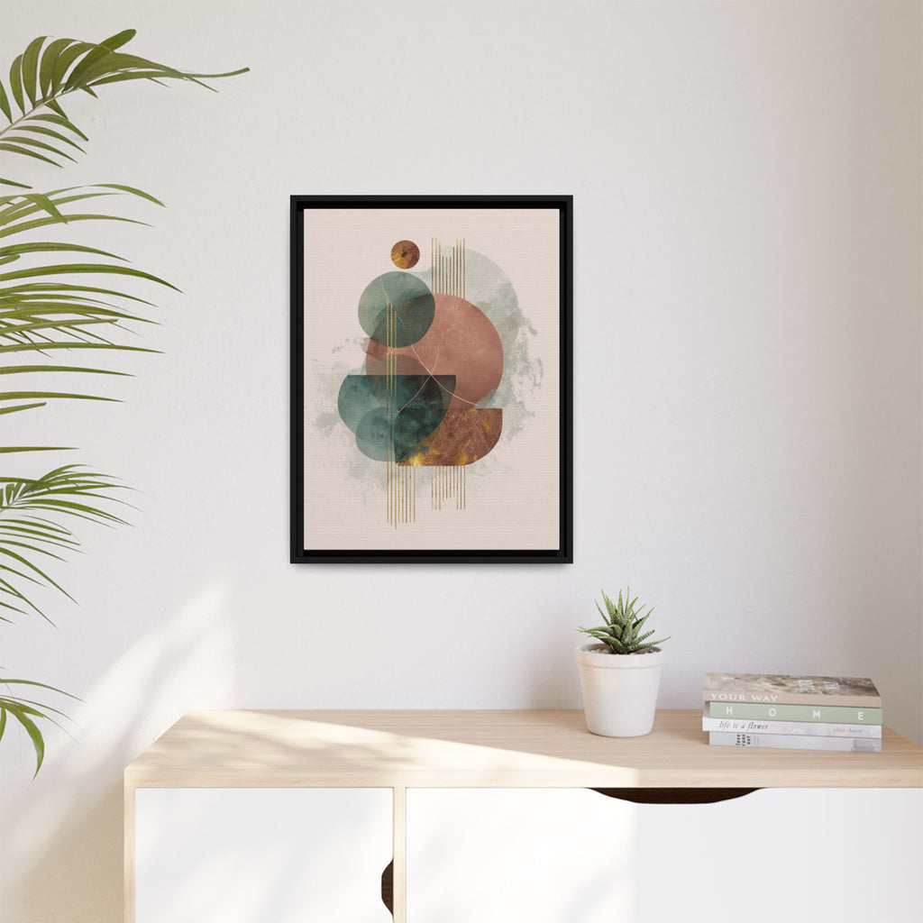 Translucent Geometries: Abstract Circles, Mid-Century Minimalism, Watercolor Layers   |   Custom Orders Accepted