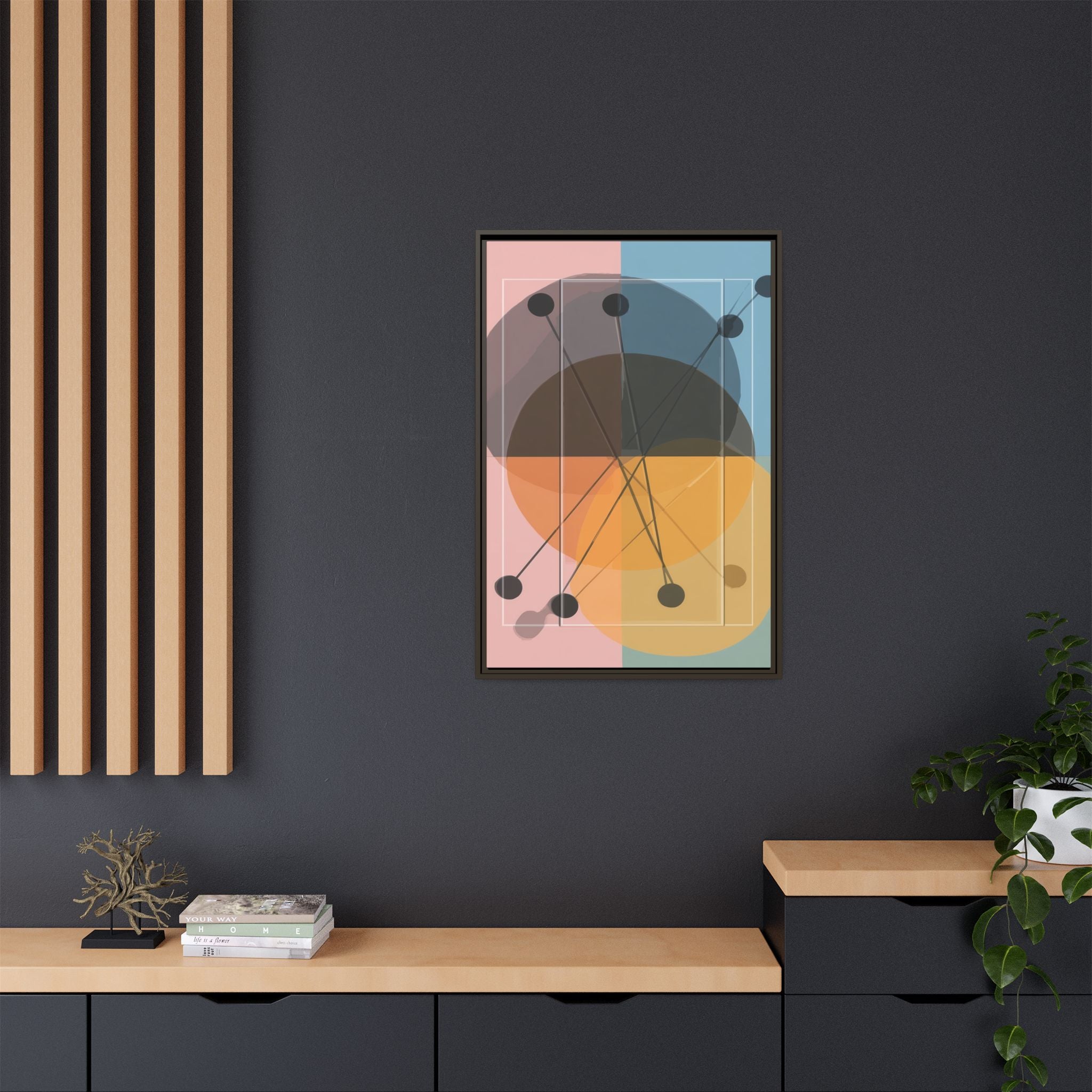 Geometric Intersections: Pastel Quadrants, Mid-Century Minimalism, Network Nodes   |   Custom Orders Accepted