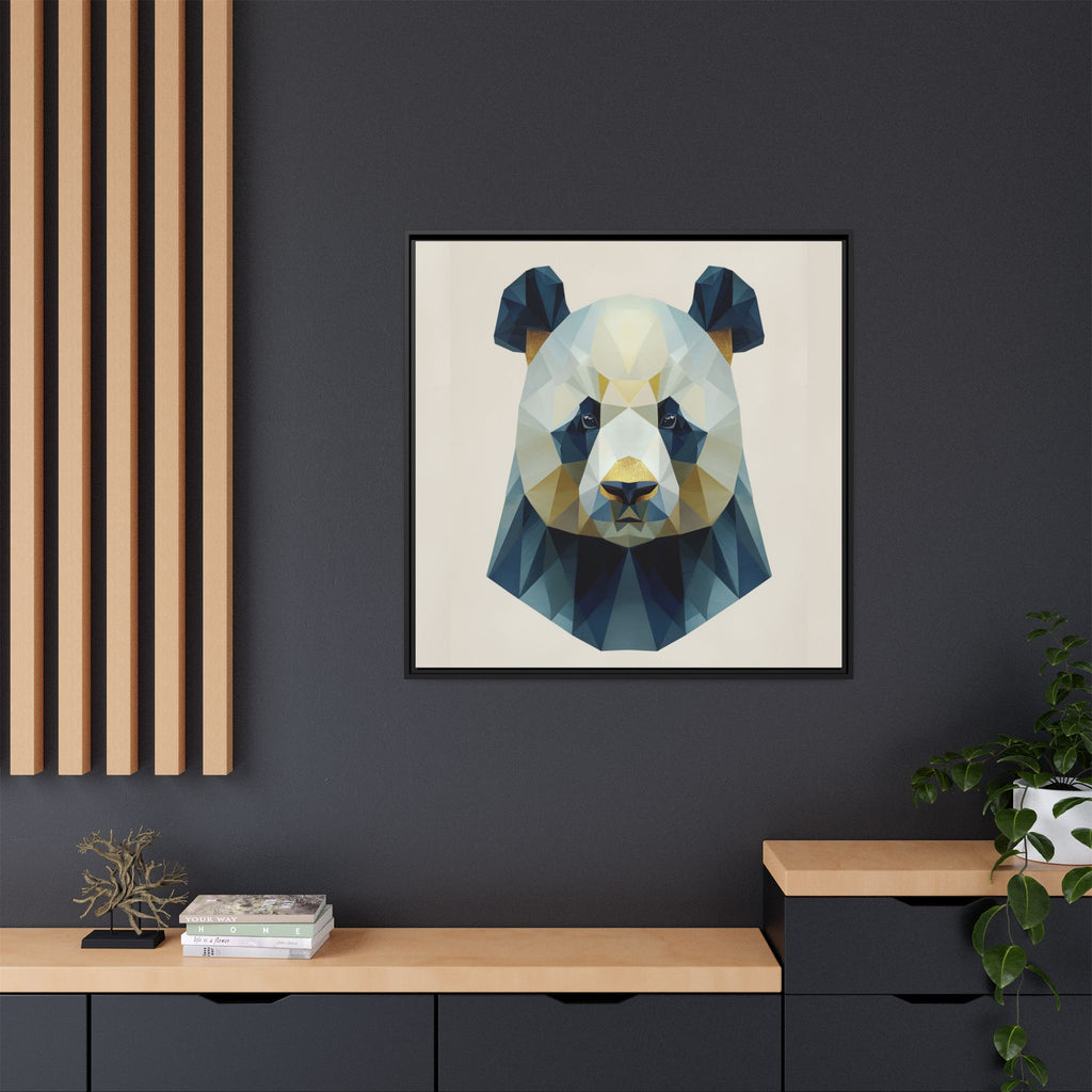 Geometric Panda Prism: Low-Poly Digital Wildlife Art, Minimalist Triangular Design   |  Personalized & Custom Orders Available