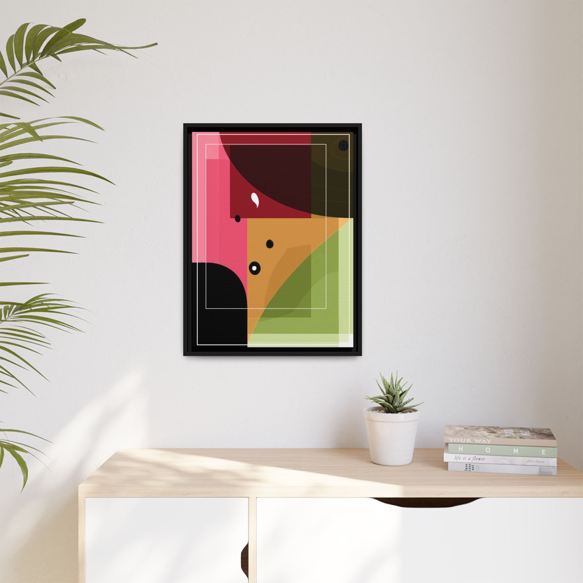 Geometric Convergence: Abstract Modernist Composition, Constructivist Color Blocking, Layered Geometric Design   |   Custom Orders Accepted