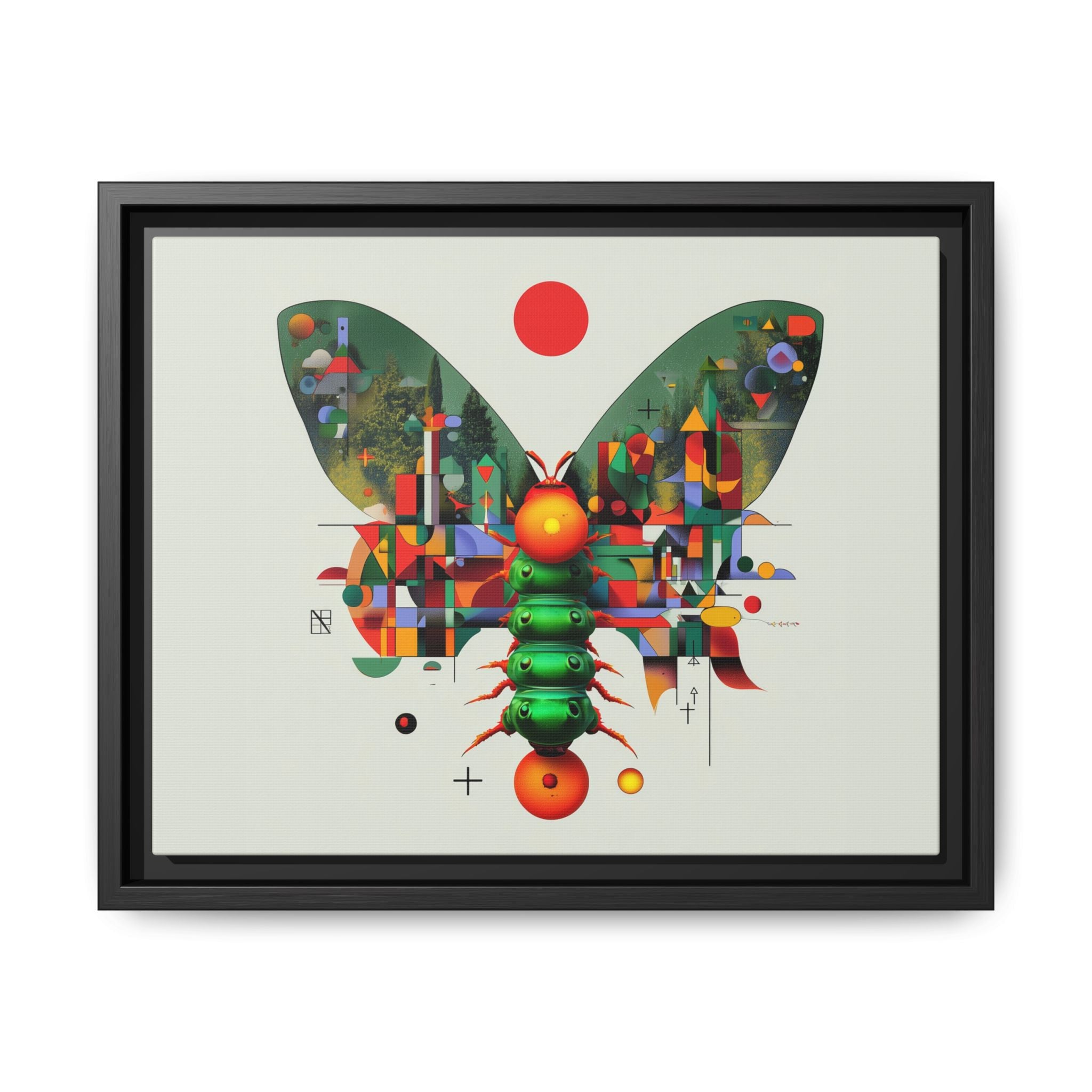 Metamorphic Geometry: Digital Butterfly Architecture, Cubist Nature Transformation   |    Custom Orders Available