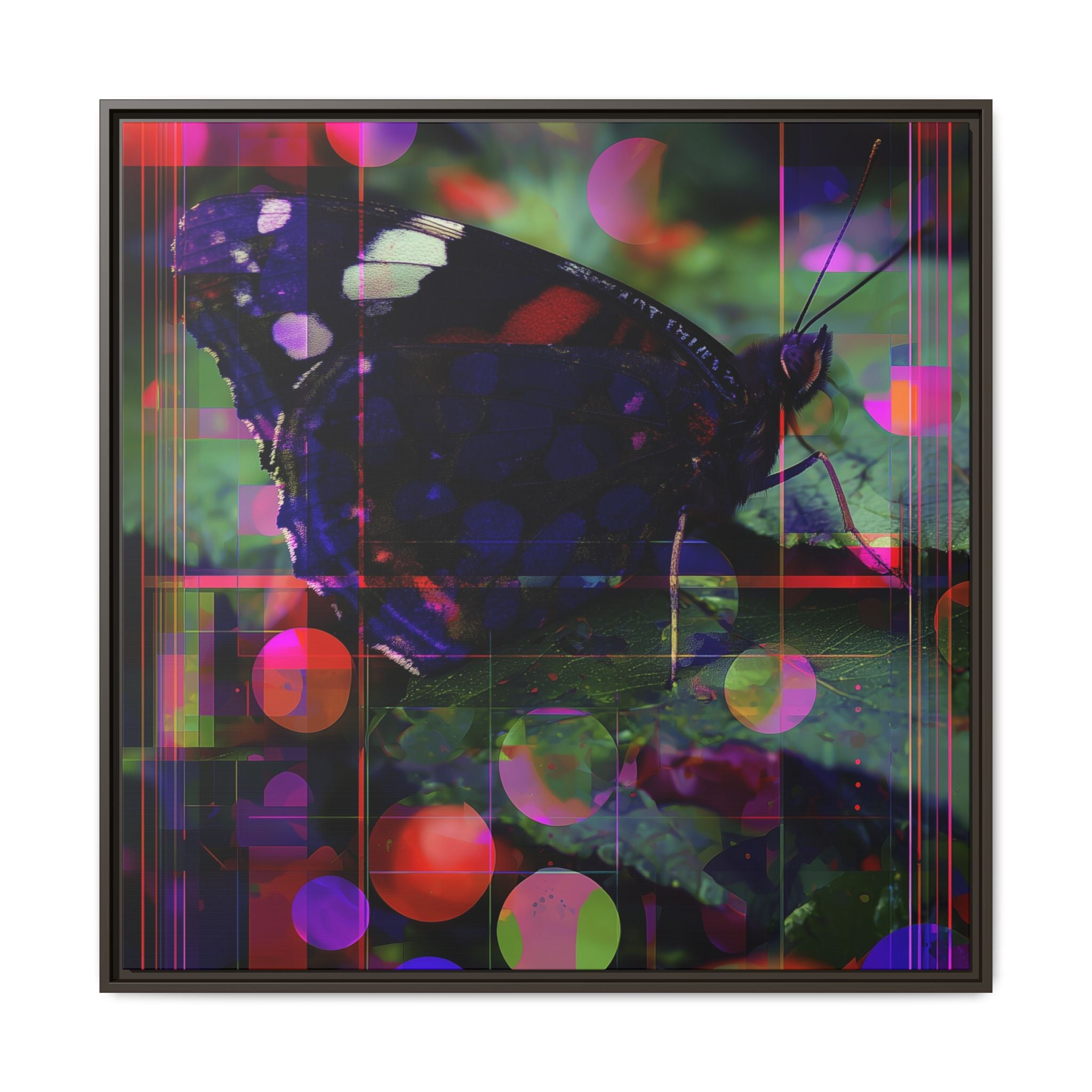 Metamorphic Glitch: Digital Nature Remix, Butterfly Geometric Distortion   |    Custom Orders Available