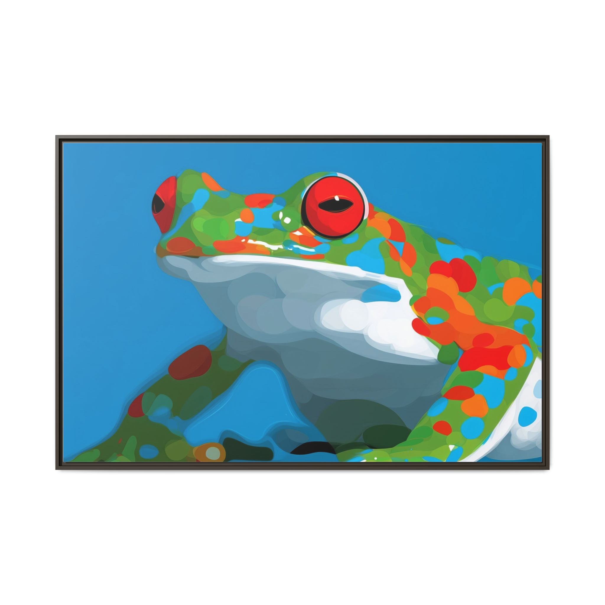 Mosaic Frog: Geometric Wildlife Art, Colorful Amphibian Print   |    Custom Orders Available